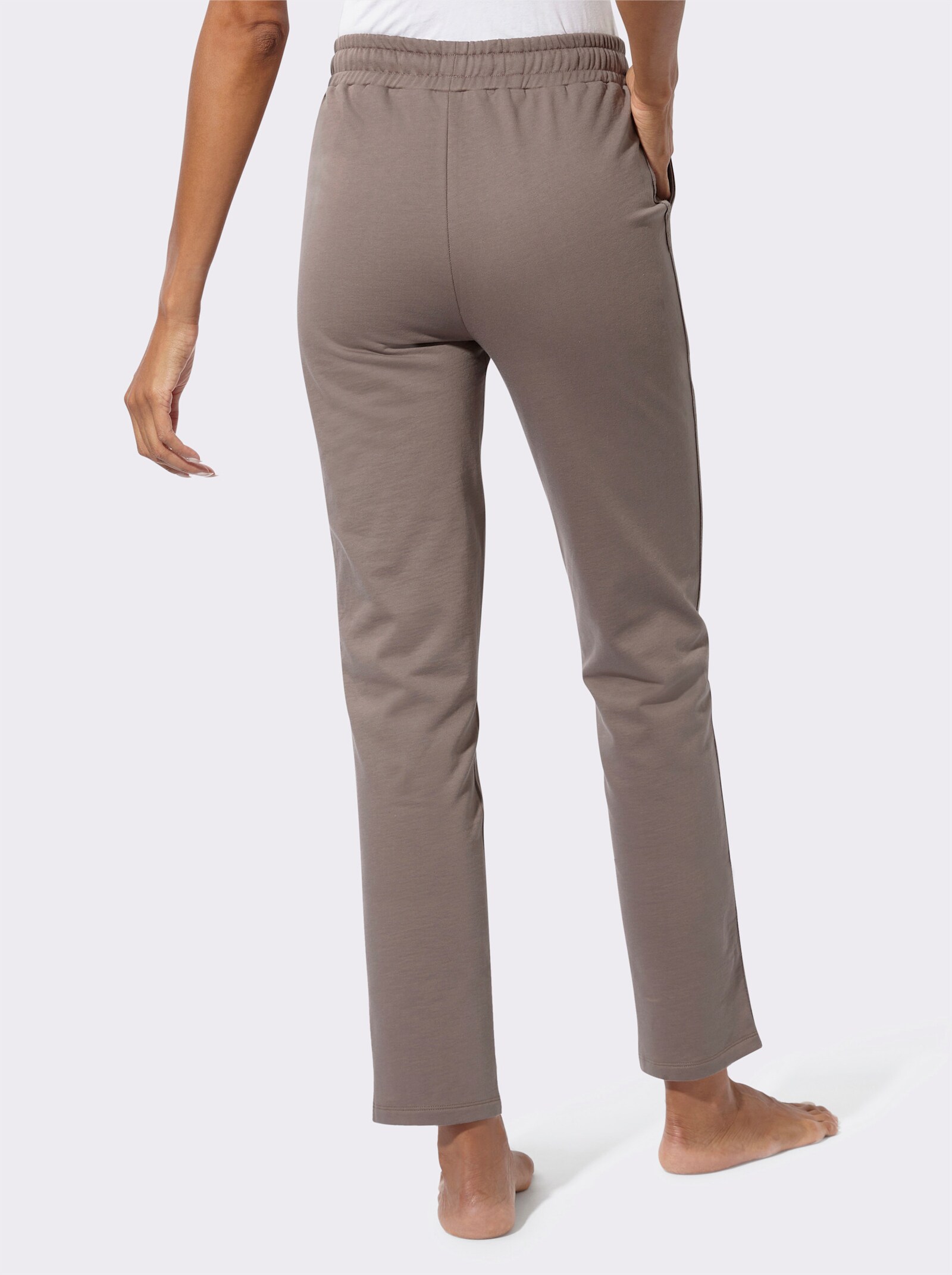 feel good Dehnbund-Hose - dunkeltaupe