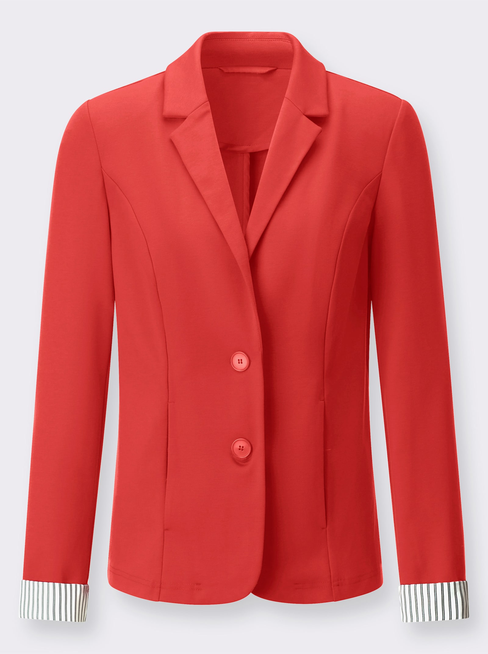 Jerseyblazer in Interlock Qualität - erdbeere