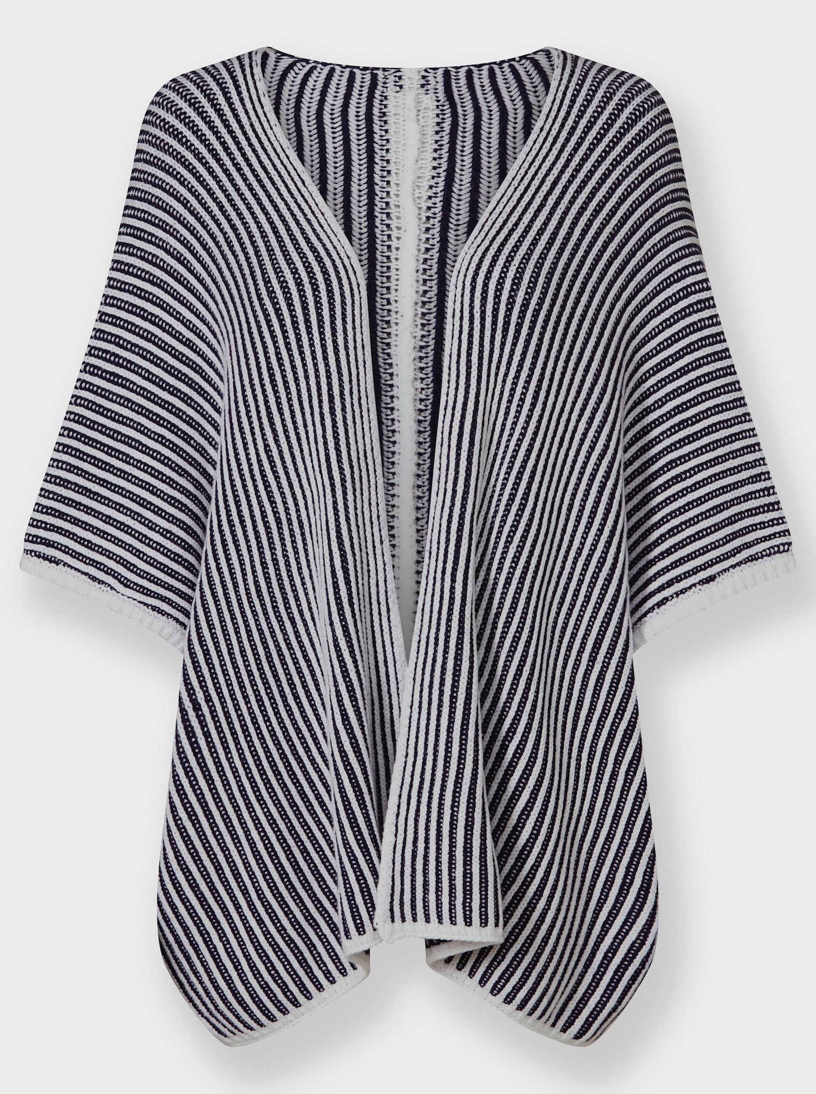 heine Strickjacke - marine-ecru-gestreift