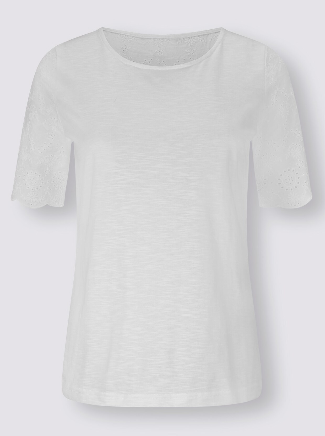 T-shirt en dentelle - écru