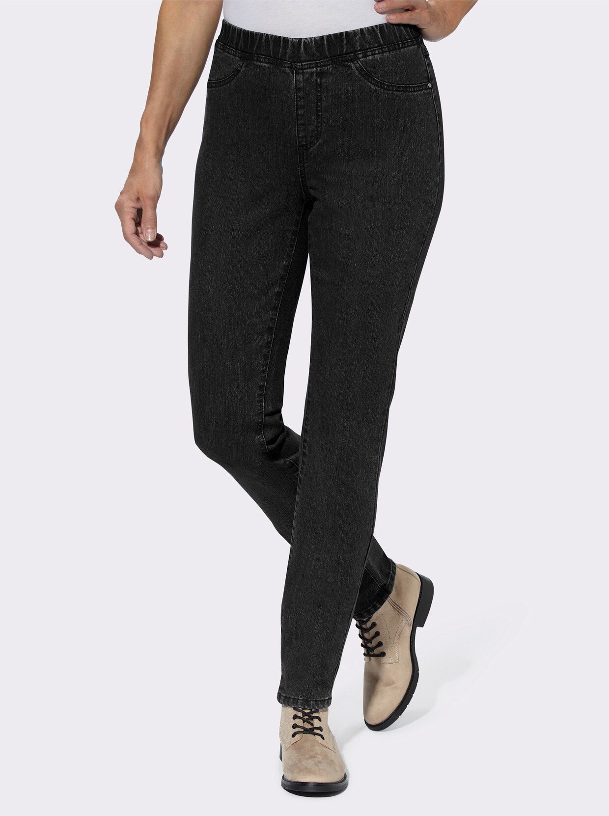 Thermo-Jeans - black denim