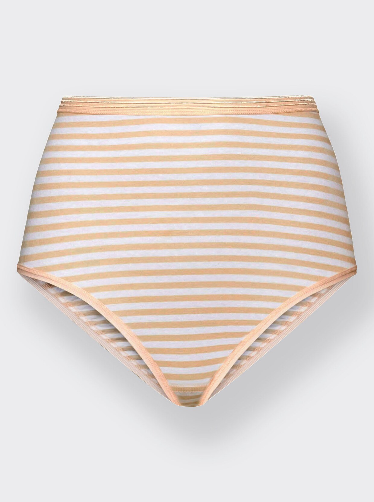 wäschepur Slip - 2x weiss, 2x haut, 2x haut-gestreift