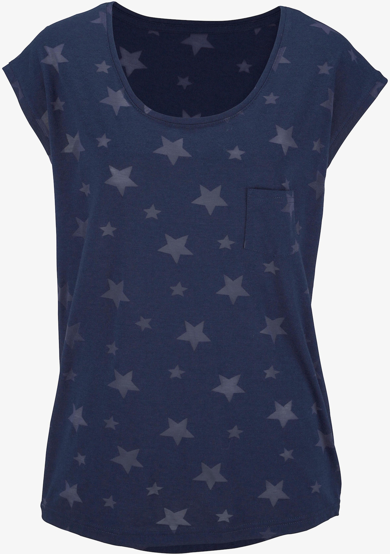 Beachtime Shirt met korte mouwen - marine, wit