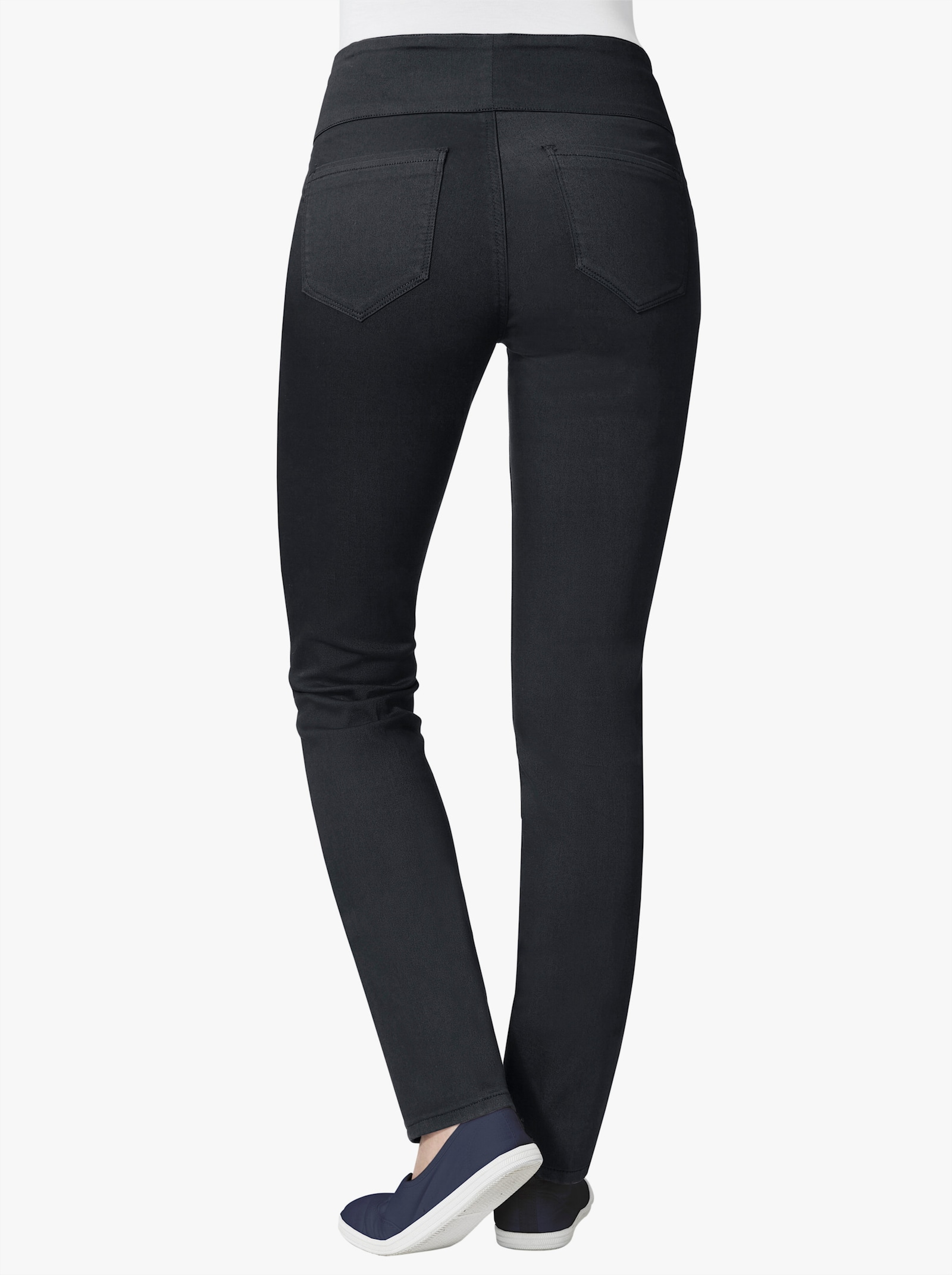 Schlupfhose mit hohem Dehnbund - marine