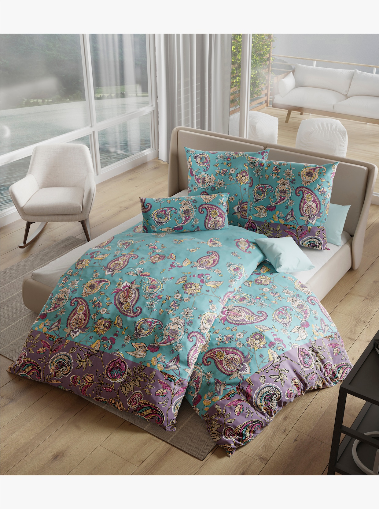 wäschepur Bettwäsche - ozean-feige-bedruckt