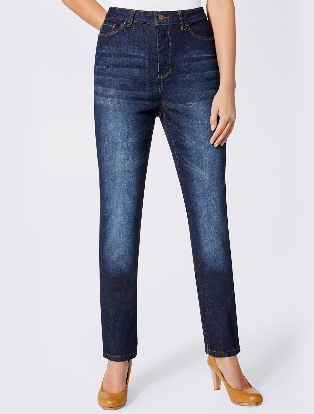 5-pocket jeans - blue-stonewashed