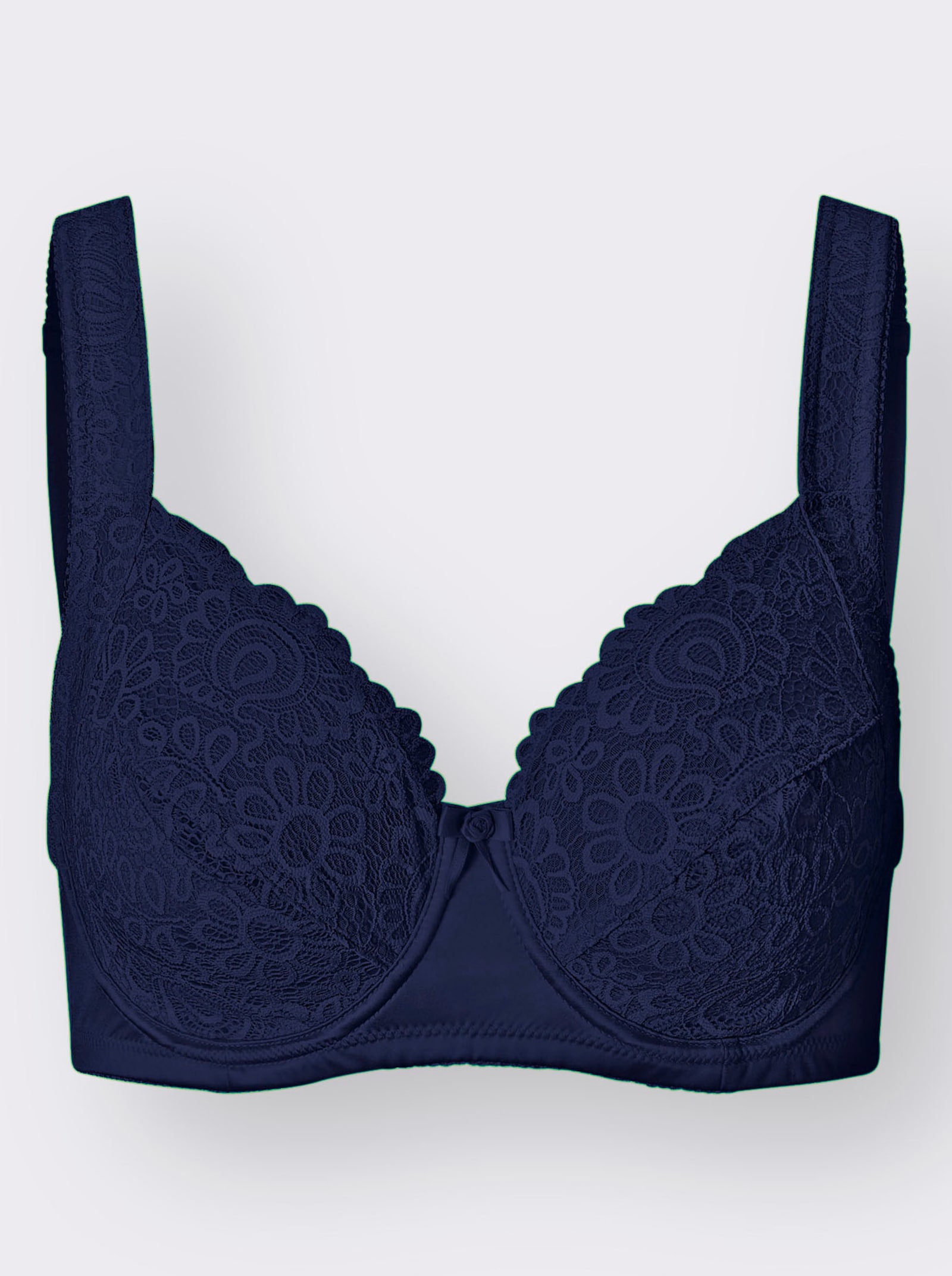 Entlastungs-BH mit Bügel mit wattierten Komfortträgern - marine