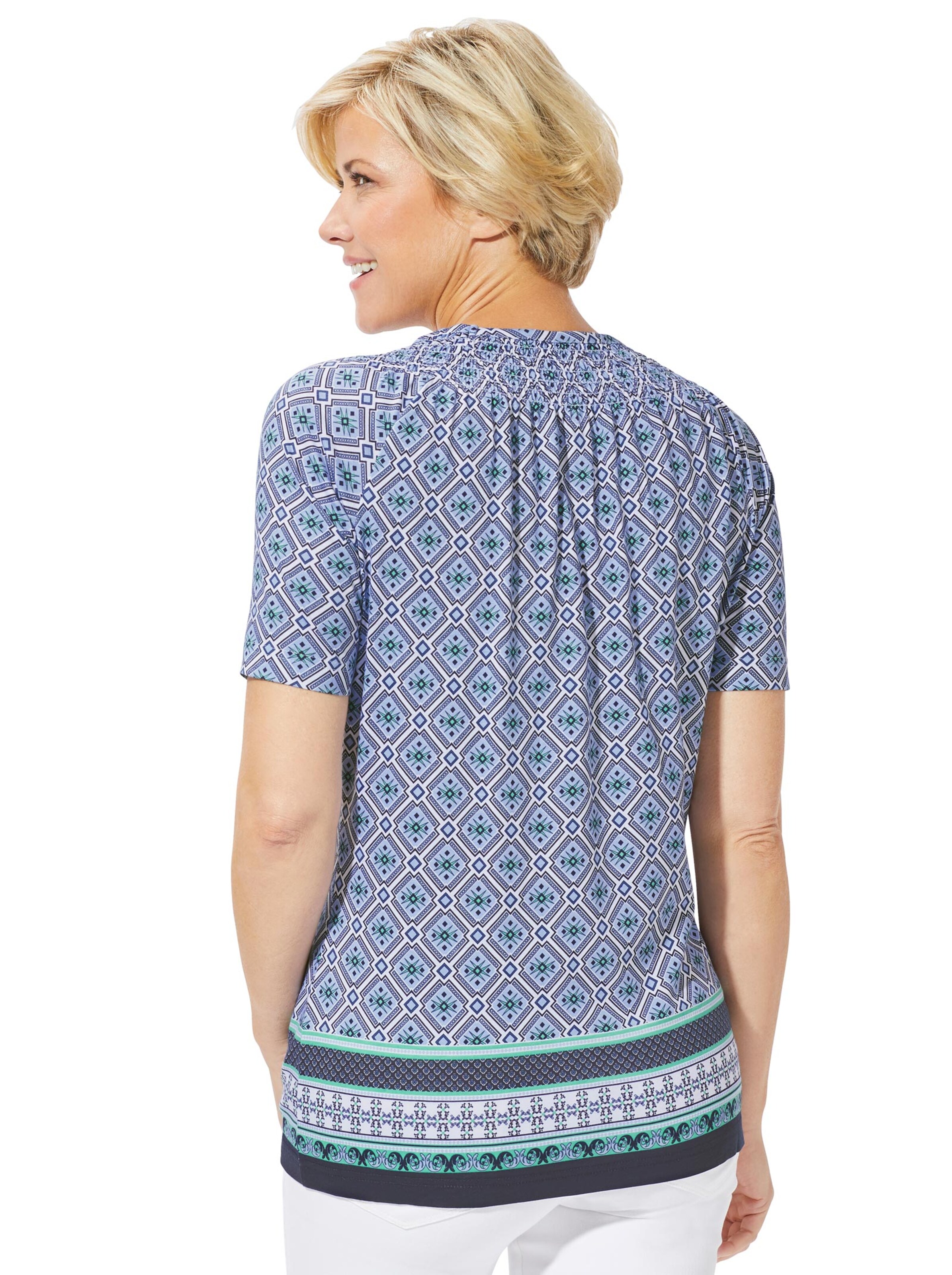 Shirt - blau-gemustert