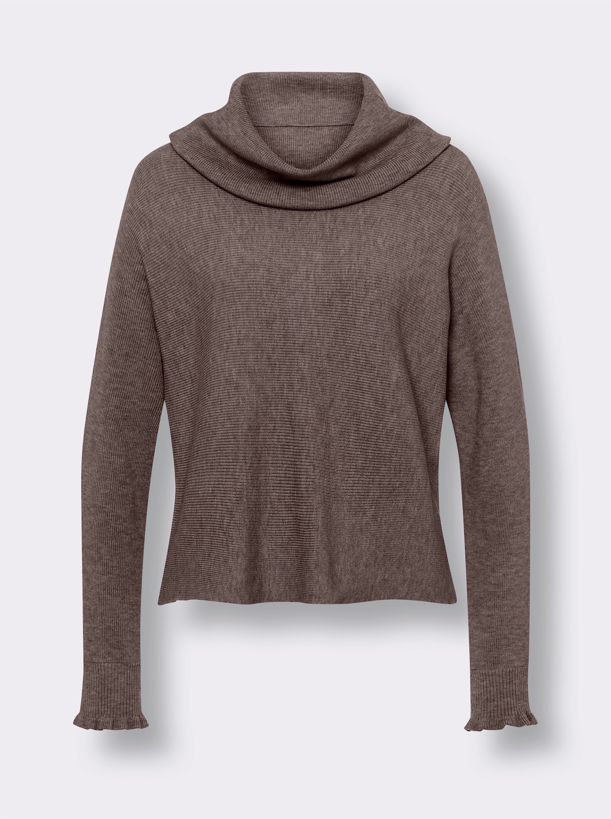 heine 2-in-1-Pullover - dunkeltaupe-meliert