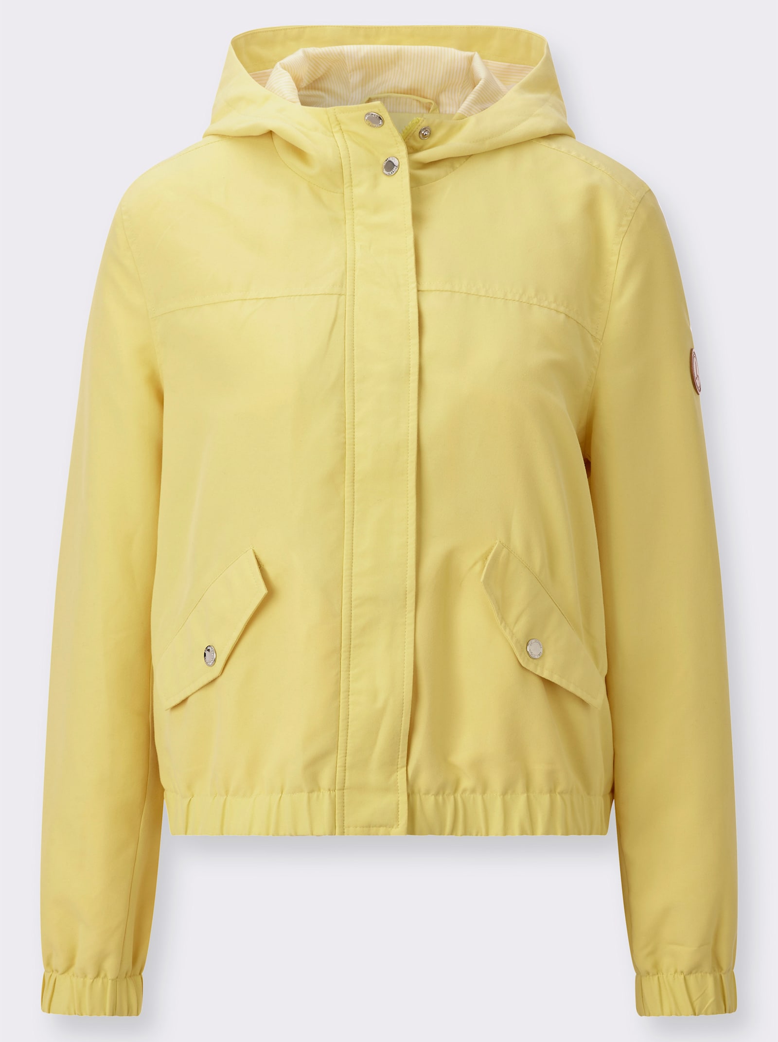 Jacke mit elastischen Abschlüssen - zitrone