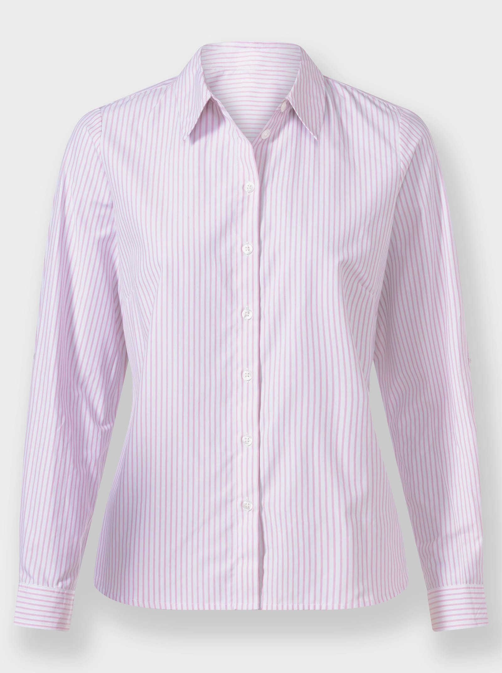 Blúzka, pruhy, dĺžkovo nast. rukávy - prúžky v ružovej a ecru farbe