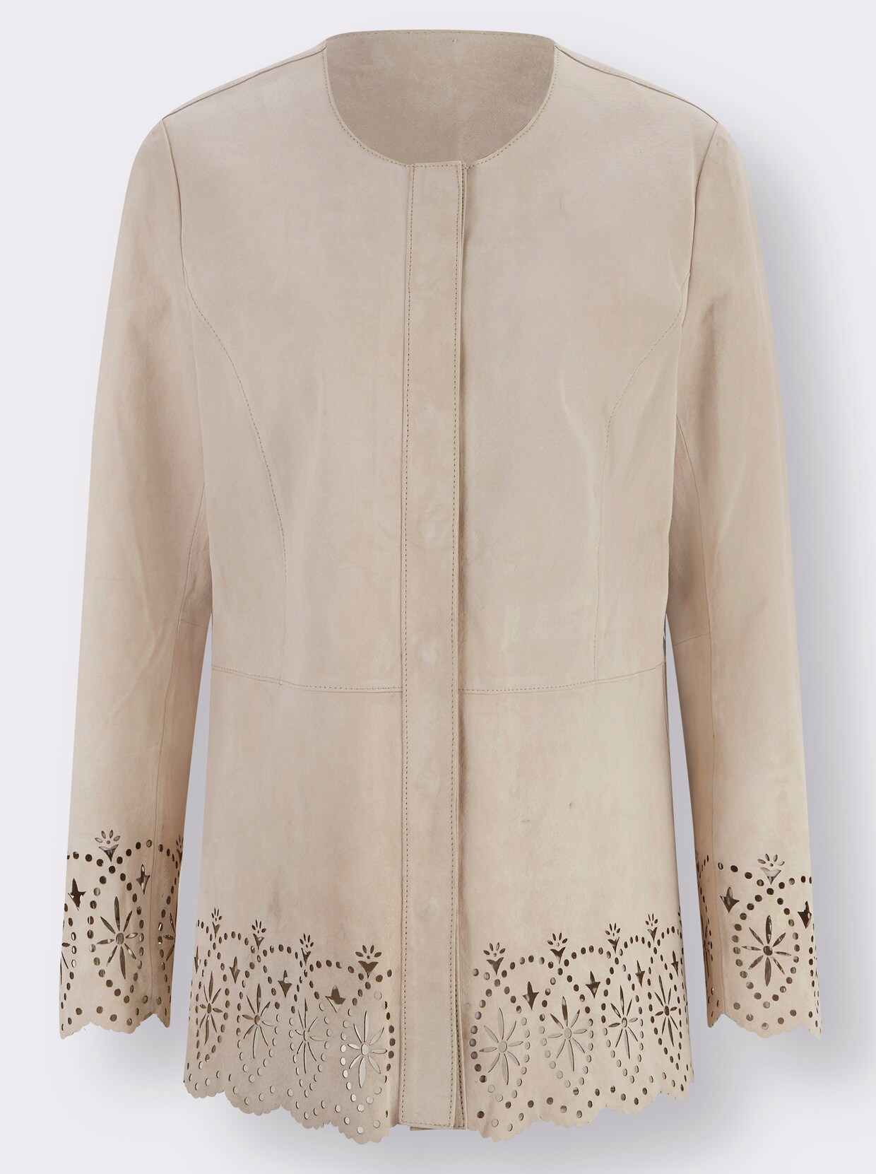 Mainpol Lederblazer - ecru