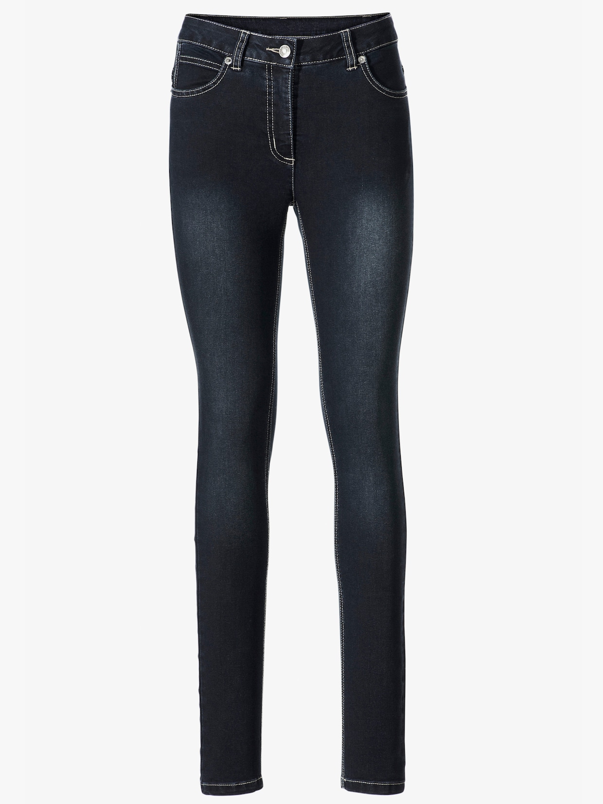 heine 'Buik weg'-jeans - dark used