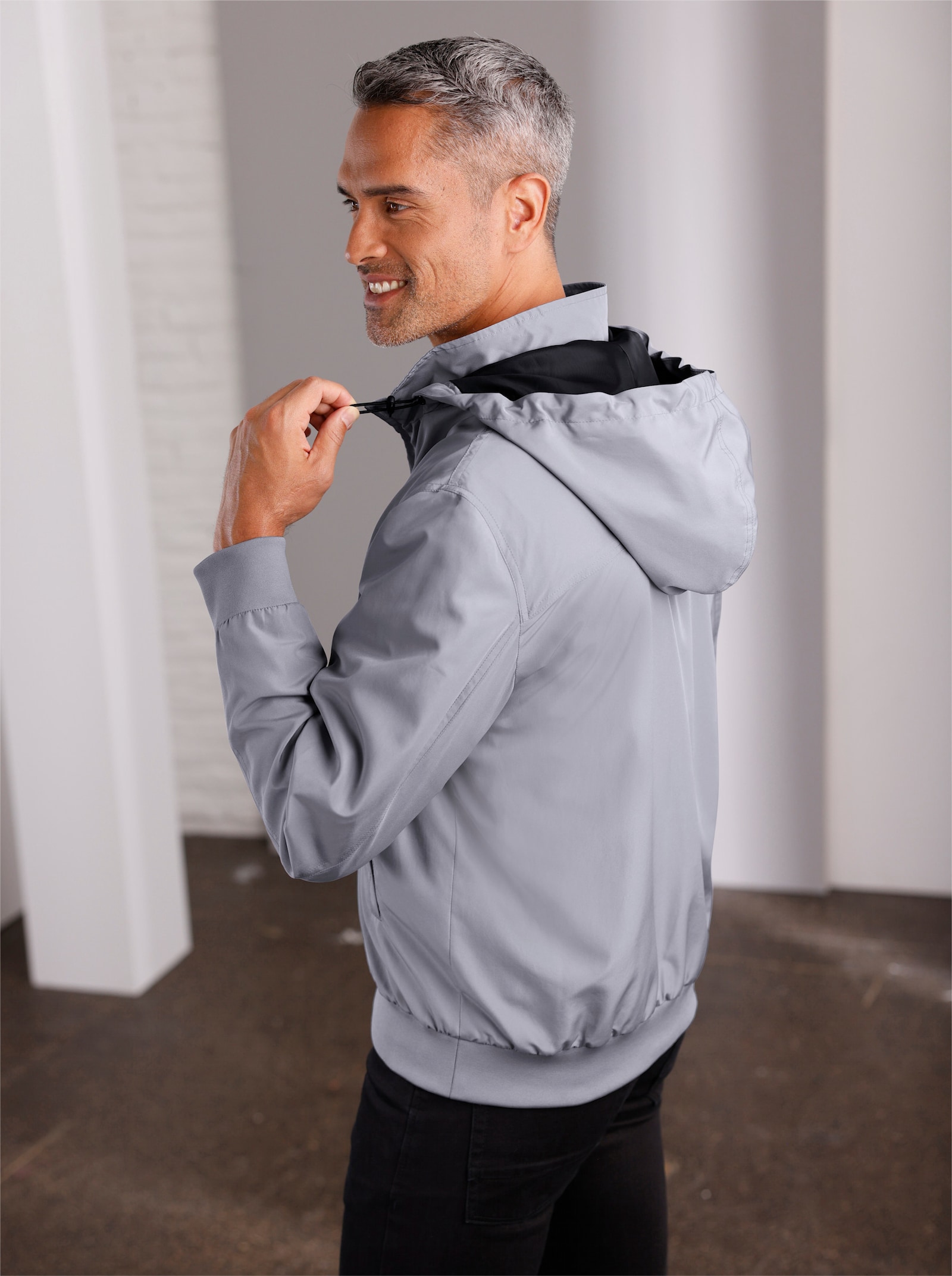 Blejzr s vnitřní kapsou - kamenná šedá