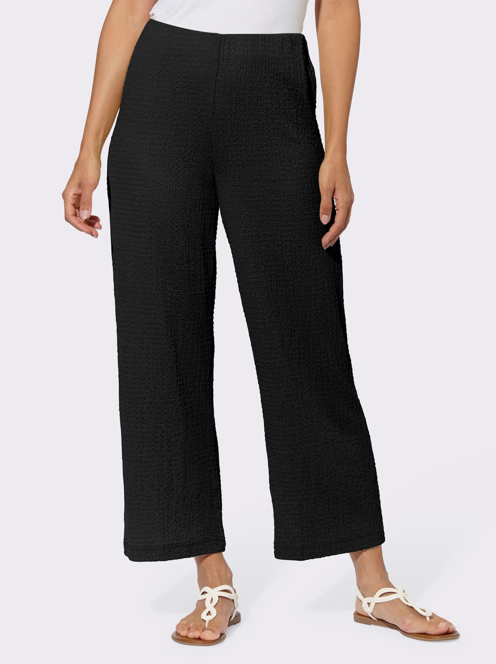 Pantalon en jersey 7/8 - noir