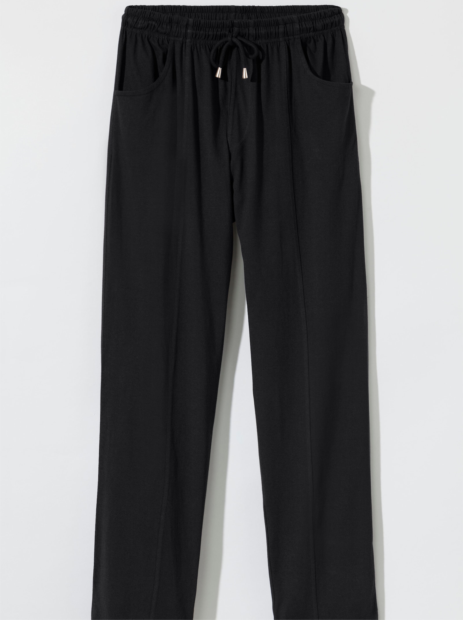Freizeithose mit Tunnelzug - schwarz