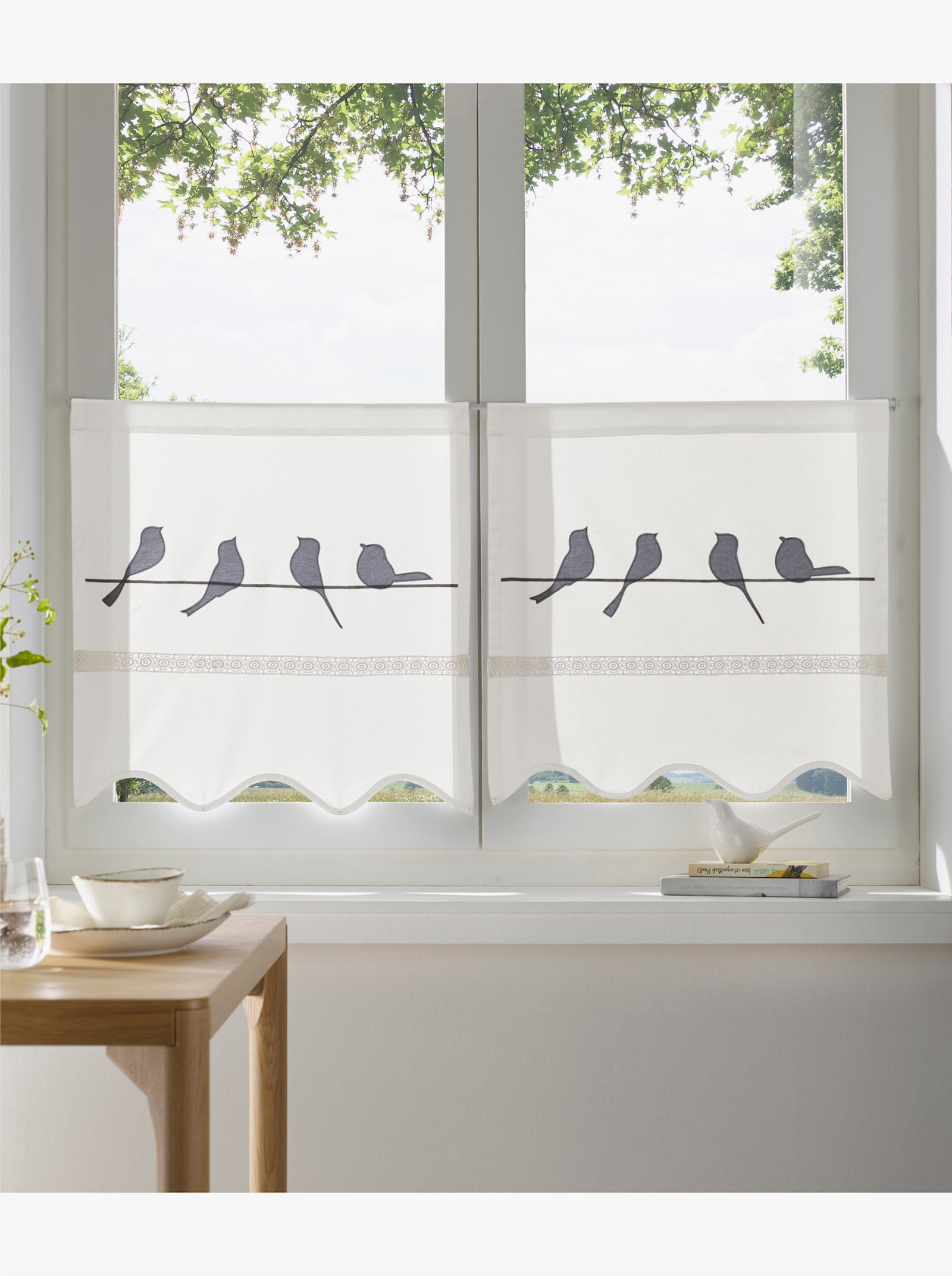 heine home Panneau - weiß-grau