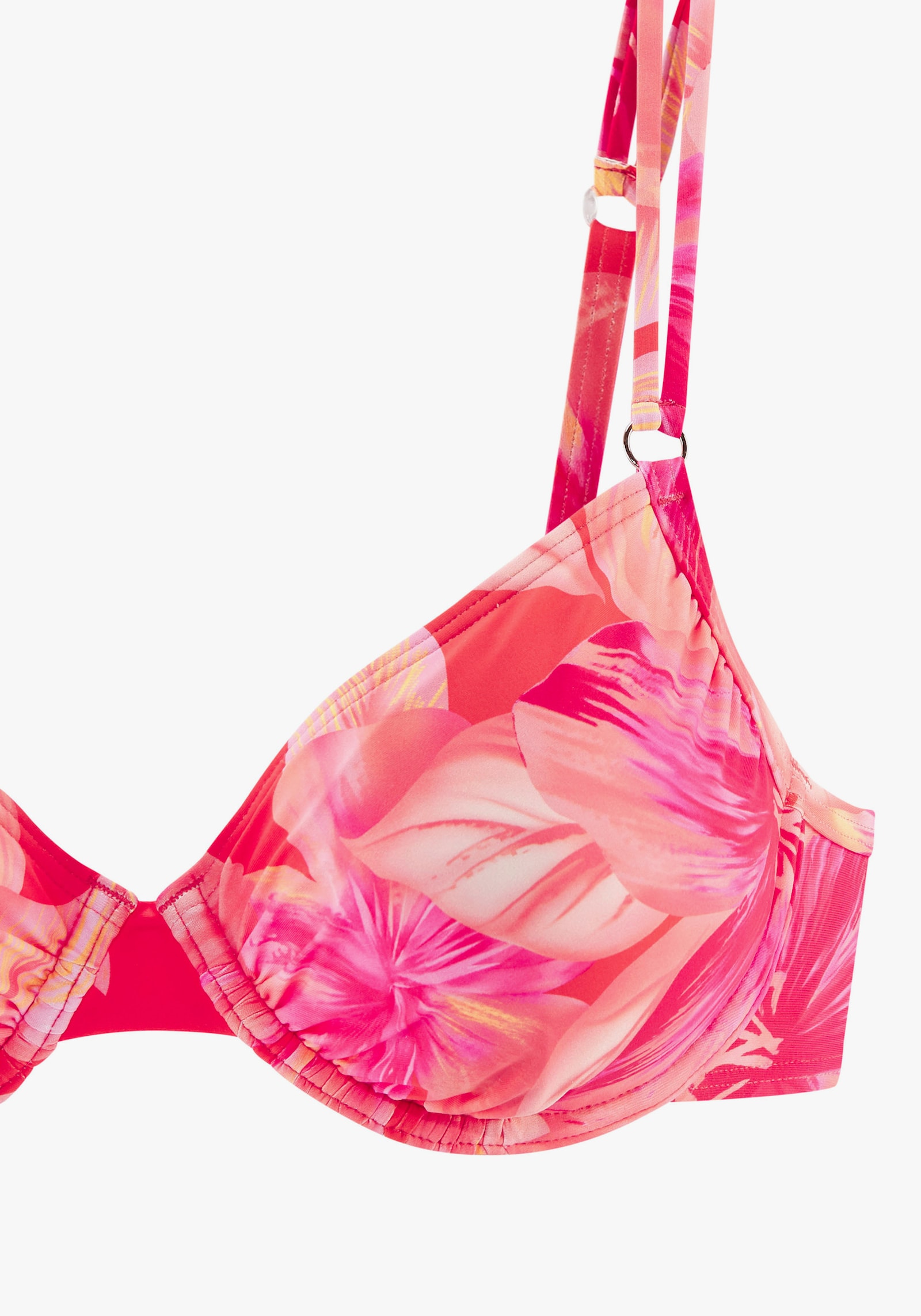 s.Oliver Beugelbikinitop - perzik bedrukt