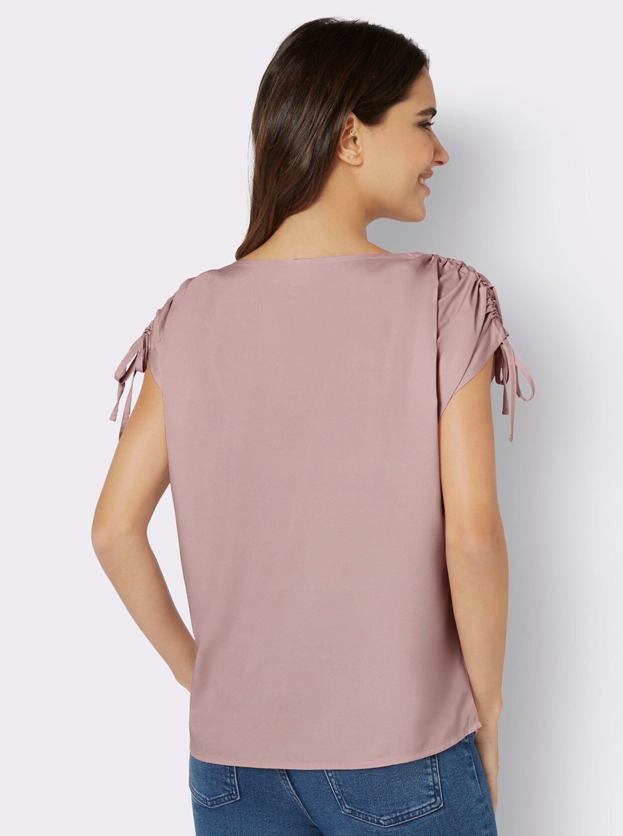 Comfortabele blouse - poudre