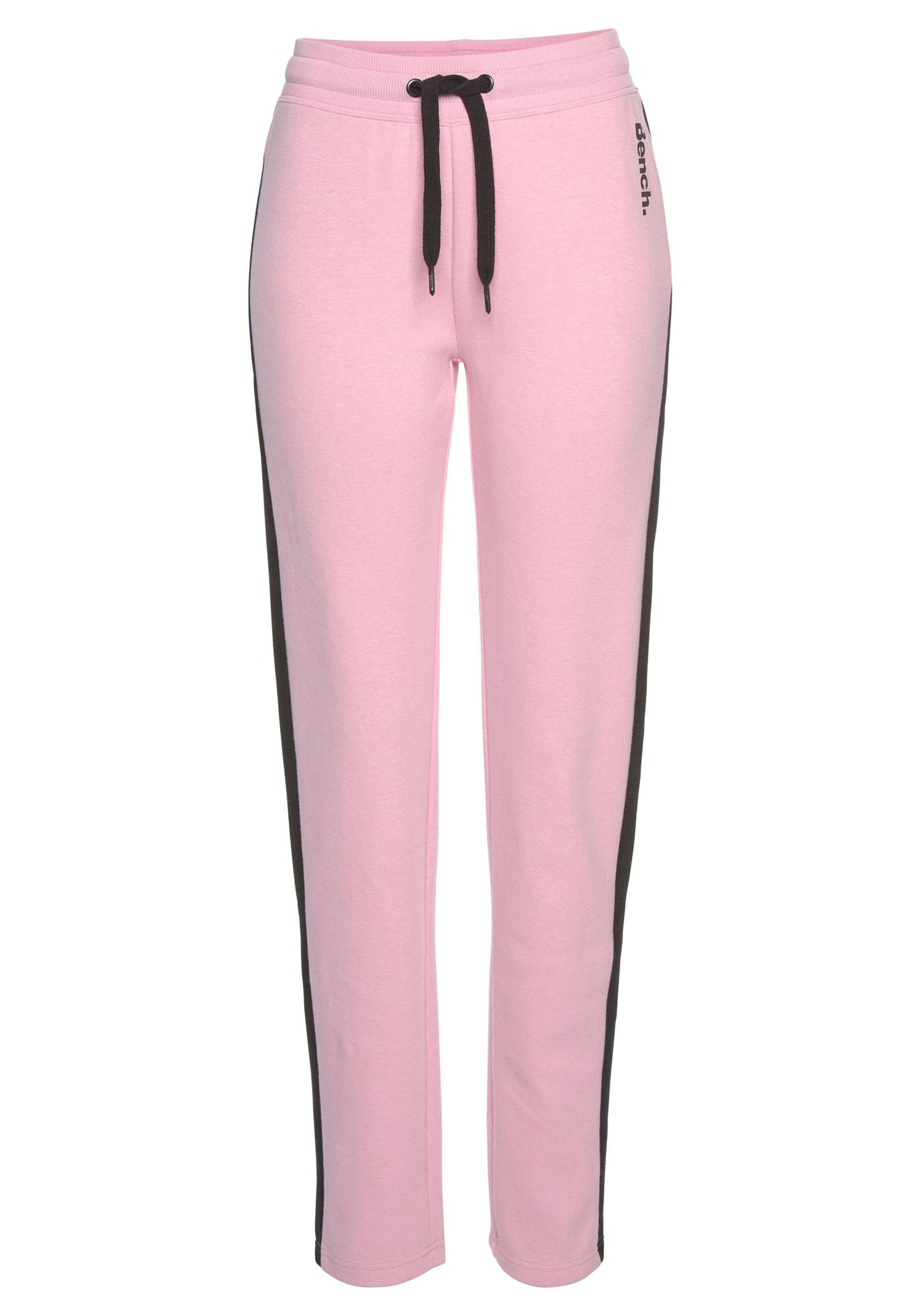 Damenmode Nachtwäsche & Homewear Bench. Sweathose in rosa-schwarz Damenmode Nachtwäsche & Homewear Bench. Sweathose in rosa-schwarz