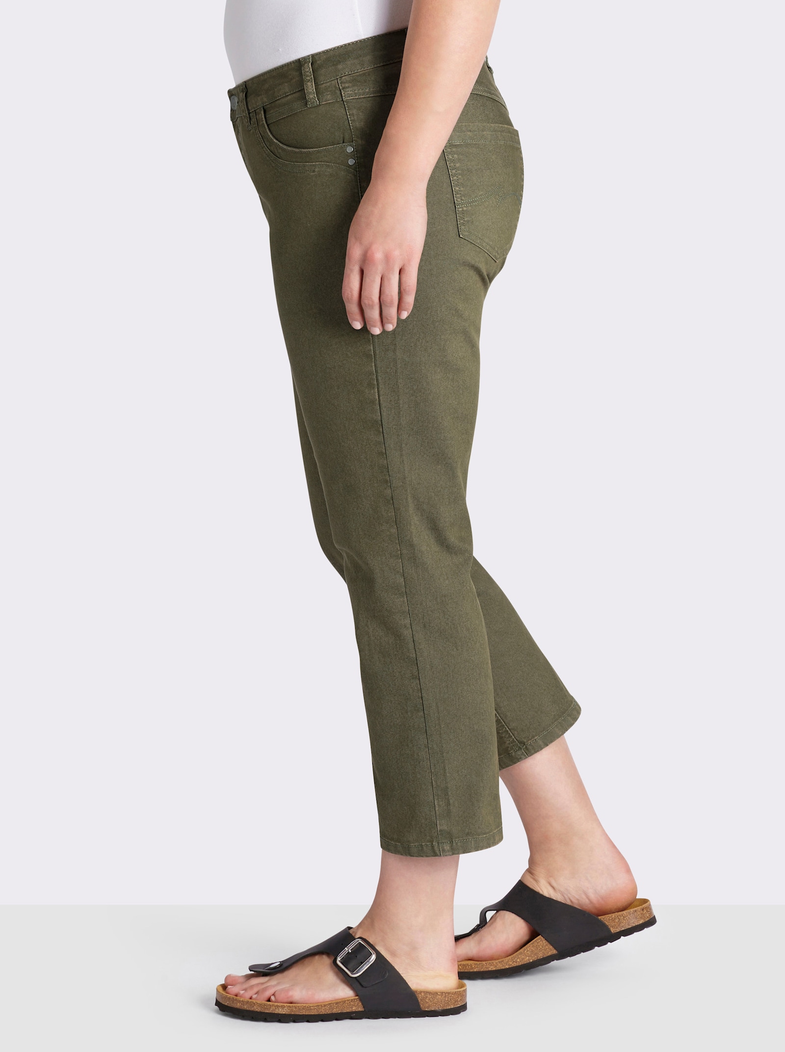7/8-Jeans in 5-Pocket-Form - khaki