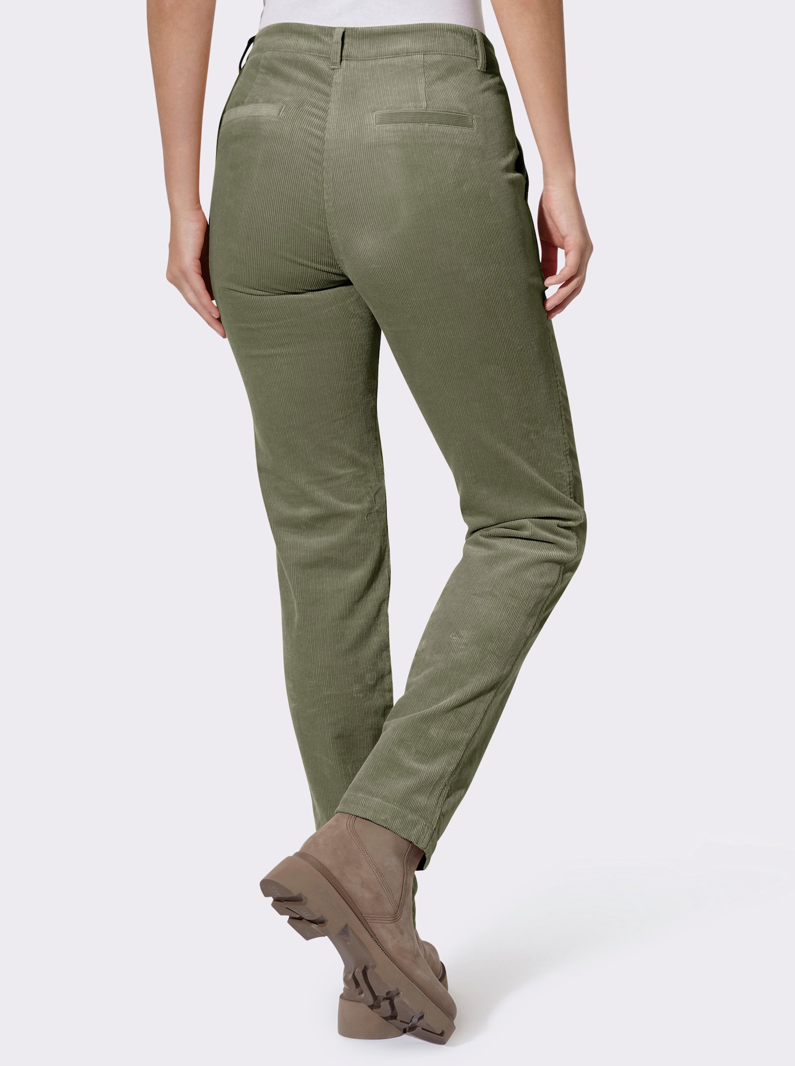 heine Cordhose mit Stretch - khaki