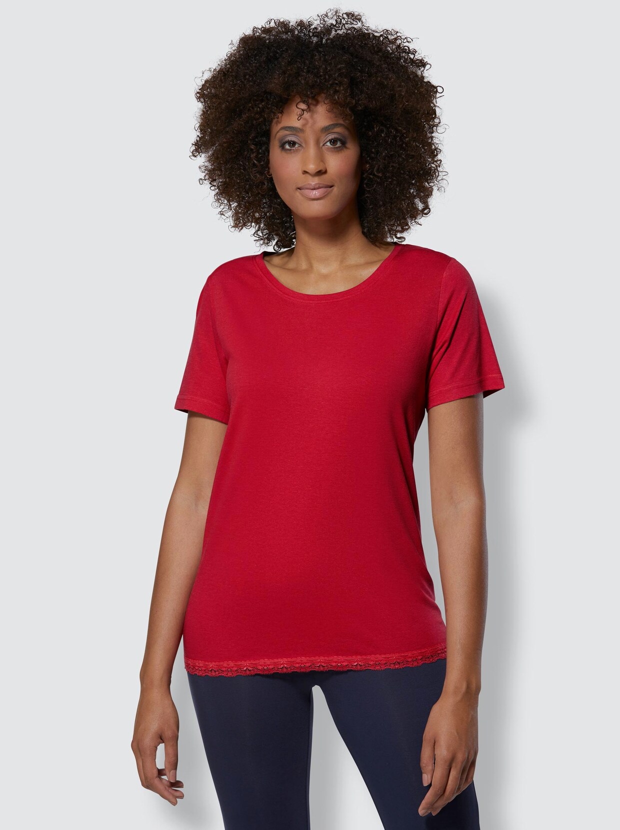 wäschepur Schlafanzug-Shirt - erdbeere