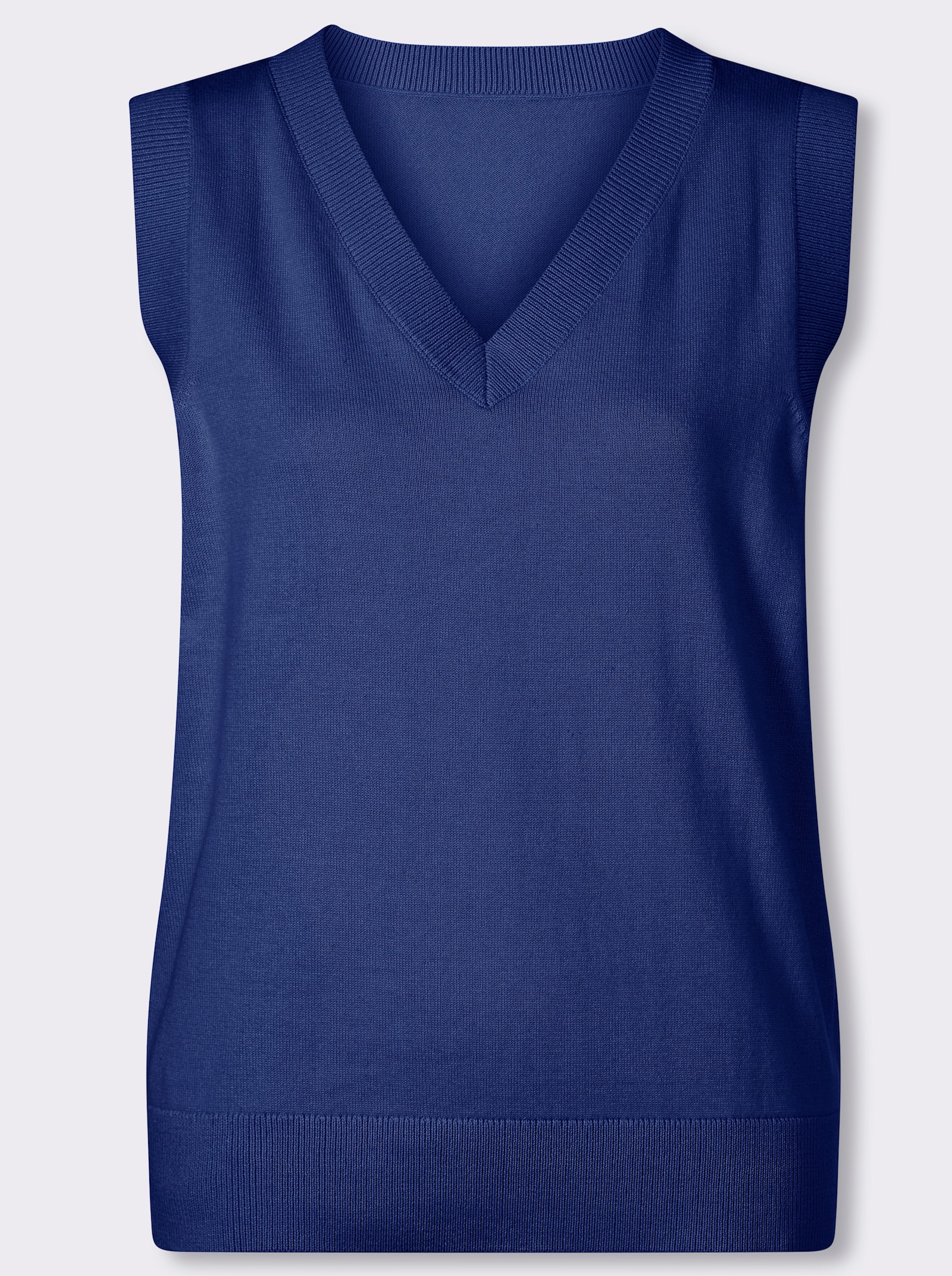 Pullunder aus reiner Baumwolle - royalblau