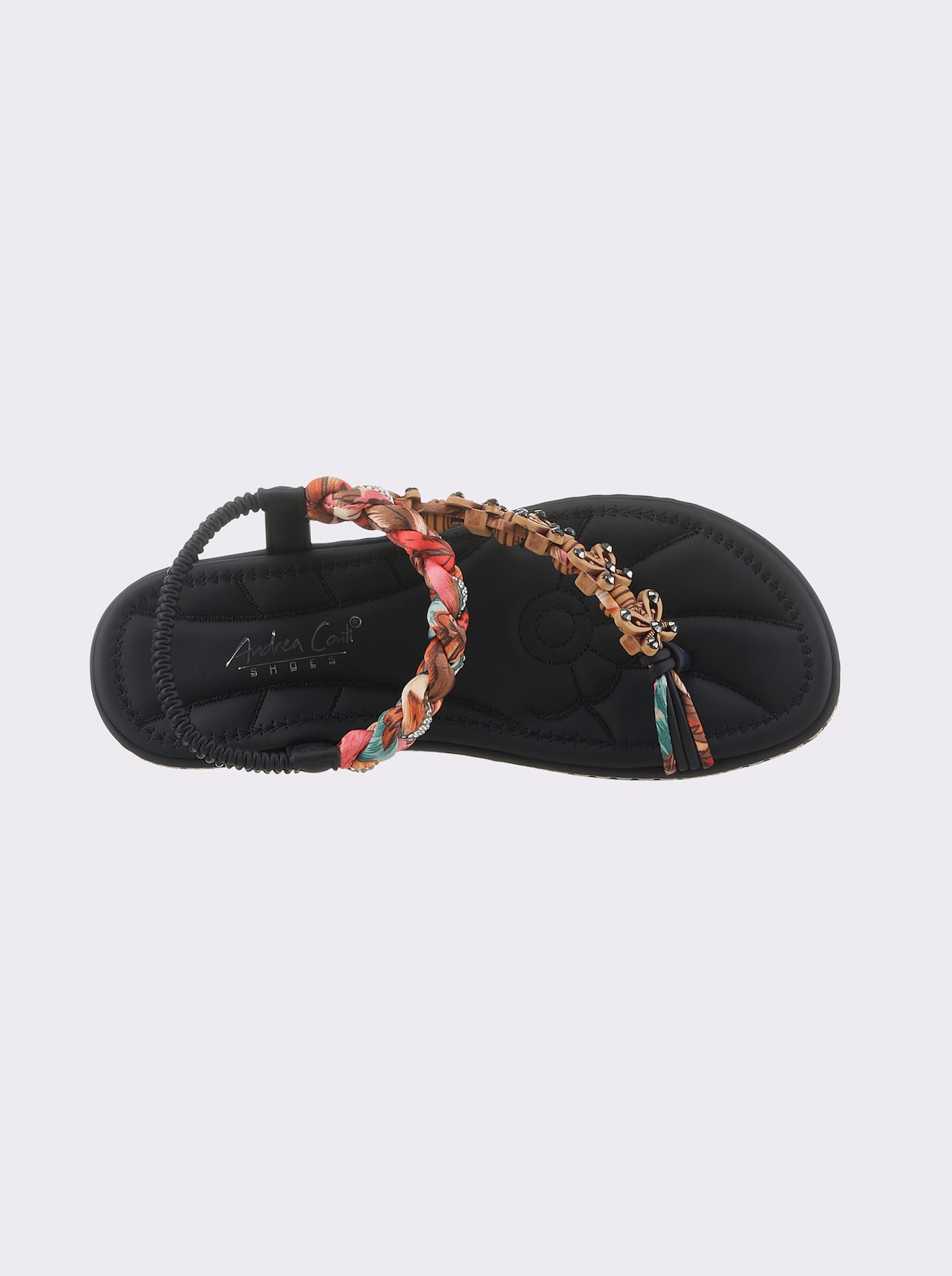 Andrea Conti Sandalen - zwart/bont