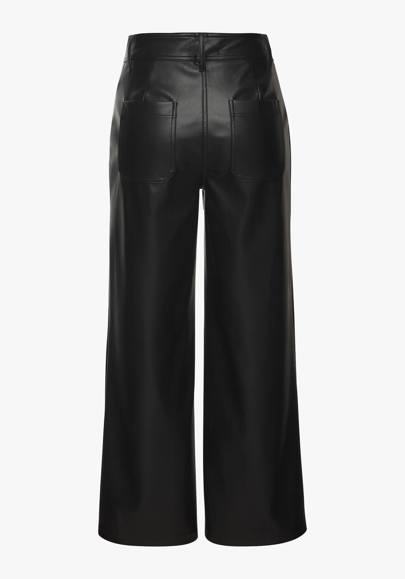 LASCANA Lederimitathose - schwarz