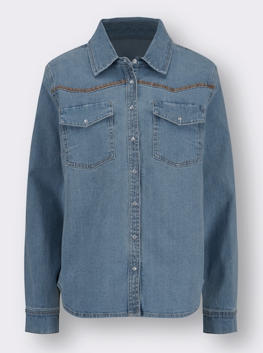 Overhemdblouse - blue-bleached