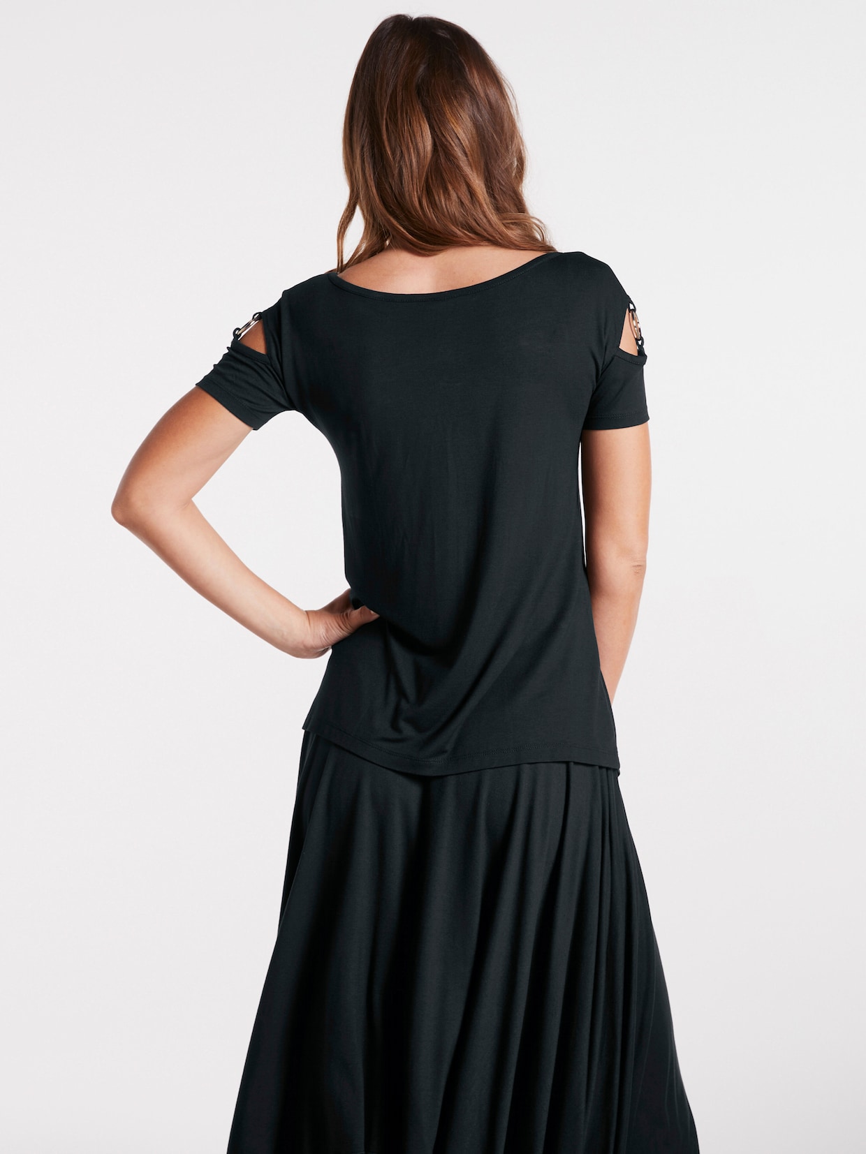 heine Shirt met korte mouwen - zwart