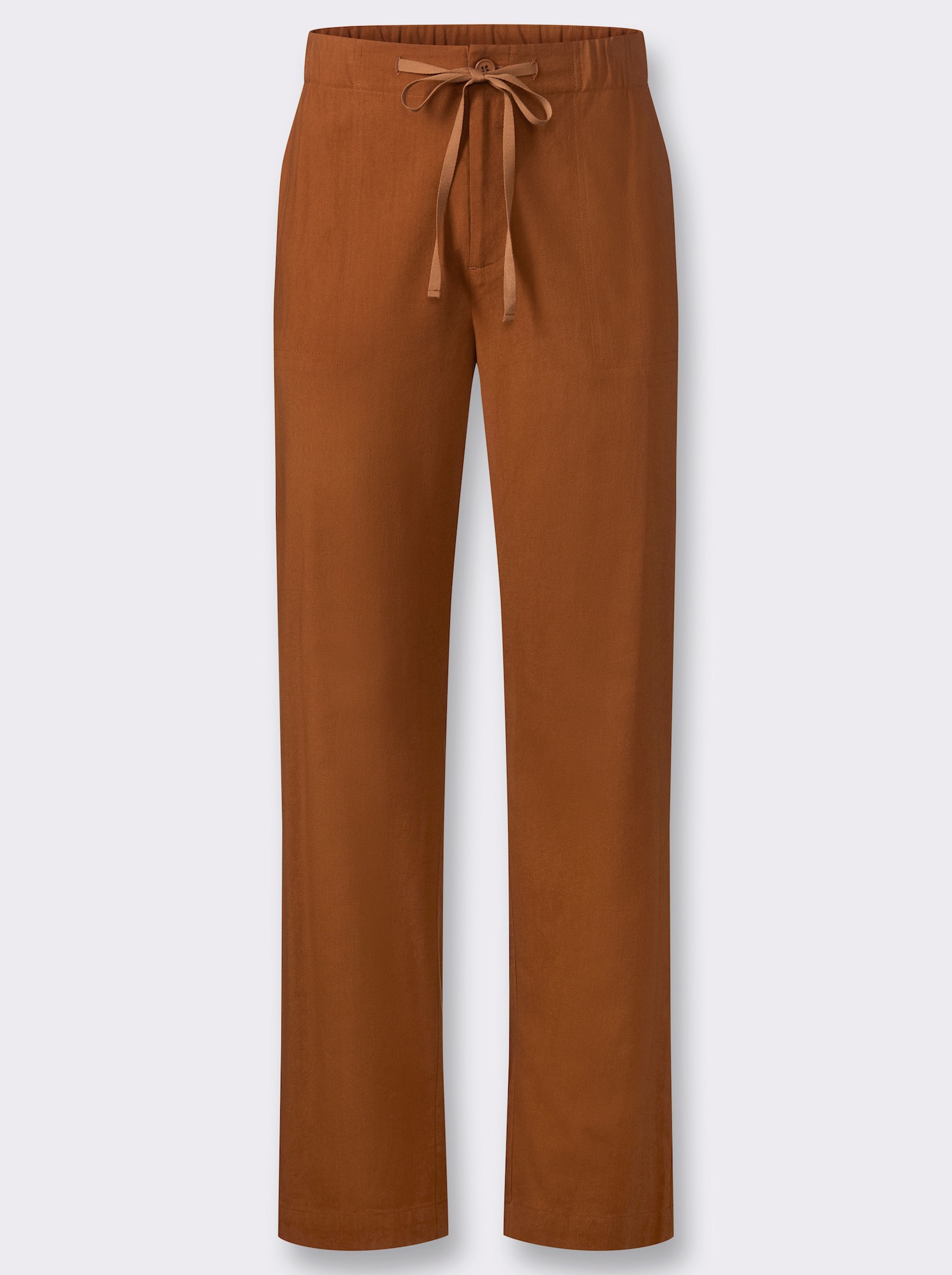 Marco Donati Hose im Baumwoll-Viskose-Mix - cognac