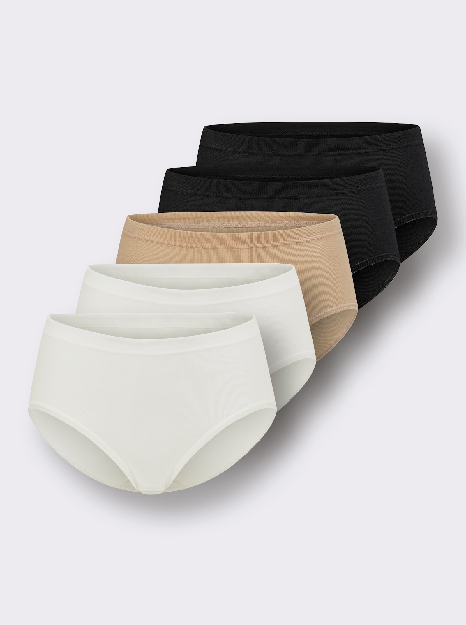 Speidel Tailleslip met dubbel kruisje - 1x beige, 2x champagne, 2x zwart