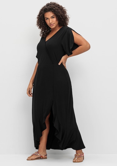 sheego Jerseykleid - schwarz