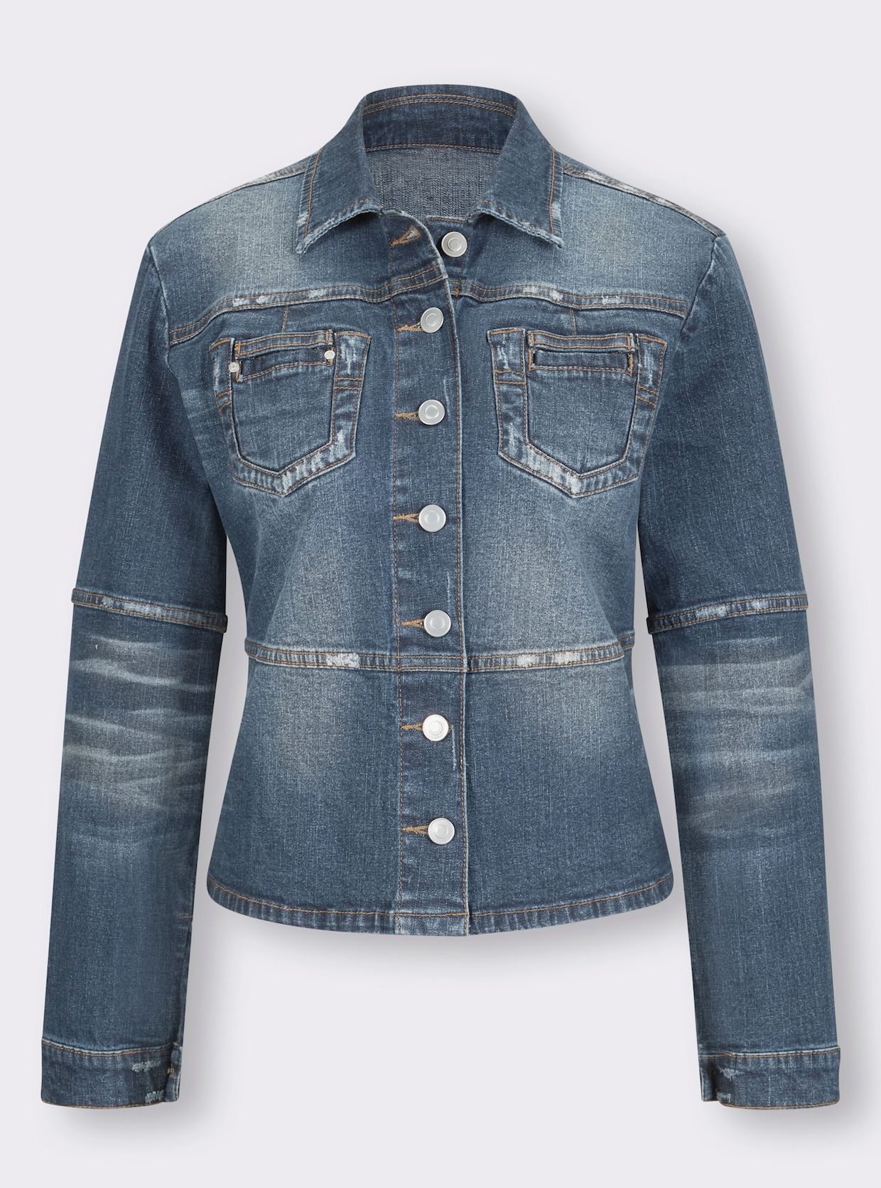 heine Jeans-Blazer - blue-stone-washed