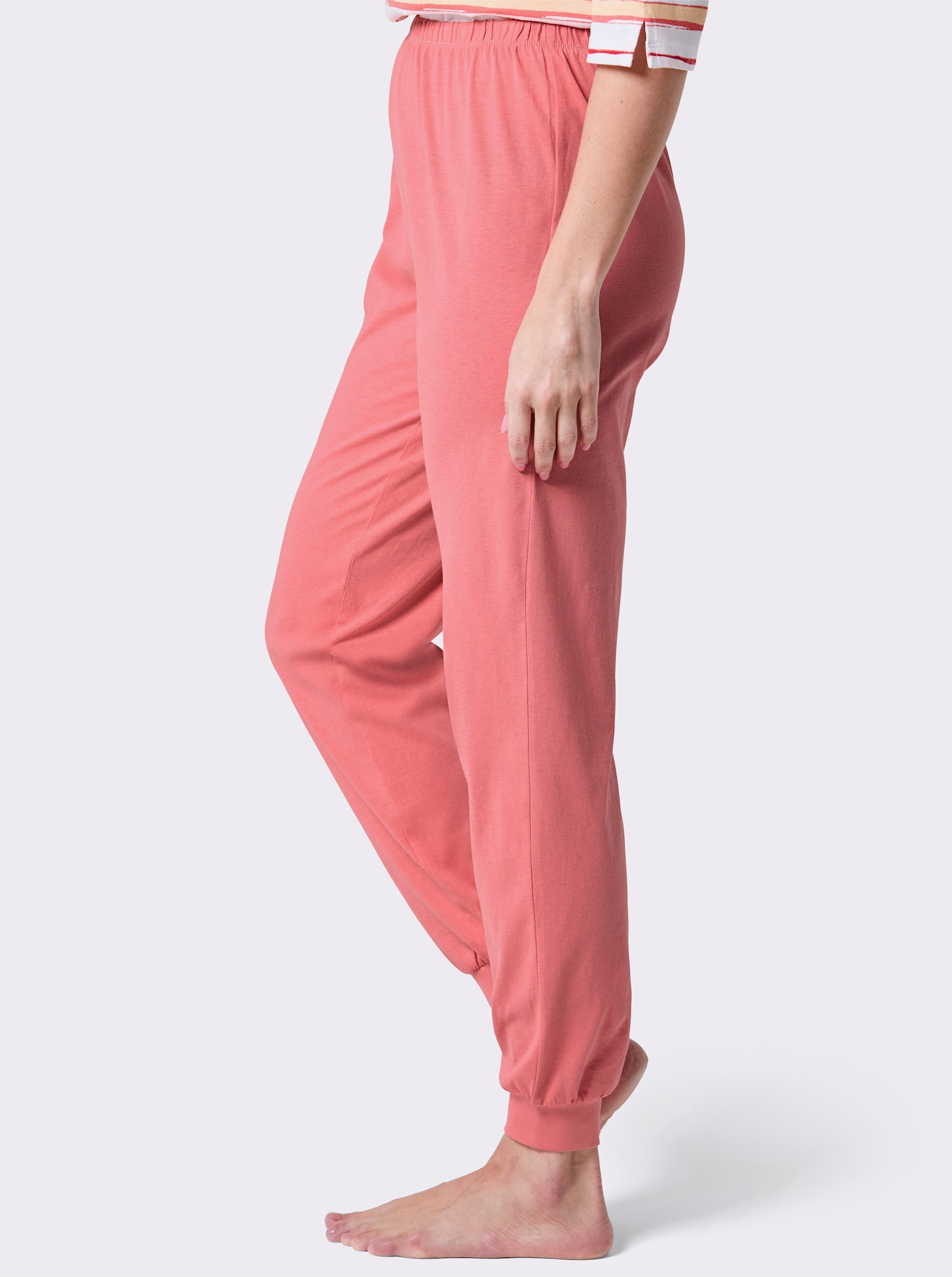 wäschepur Schlafanzughose mit Rundum-Dehnbund - flamingo