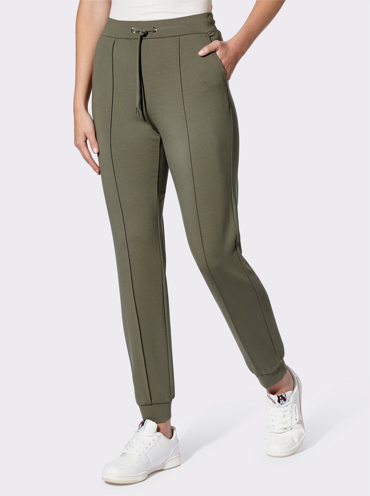 heine comfortbroek - kaki