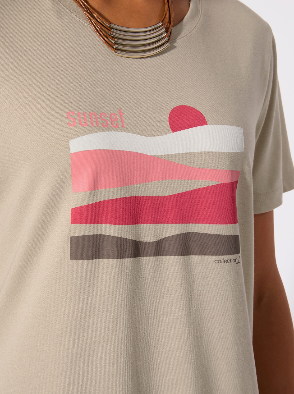 Kurzarmshirt - sand-erdbeere