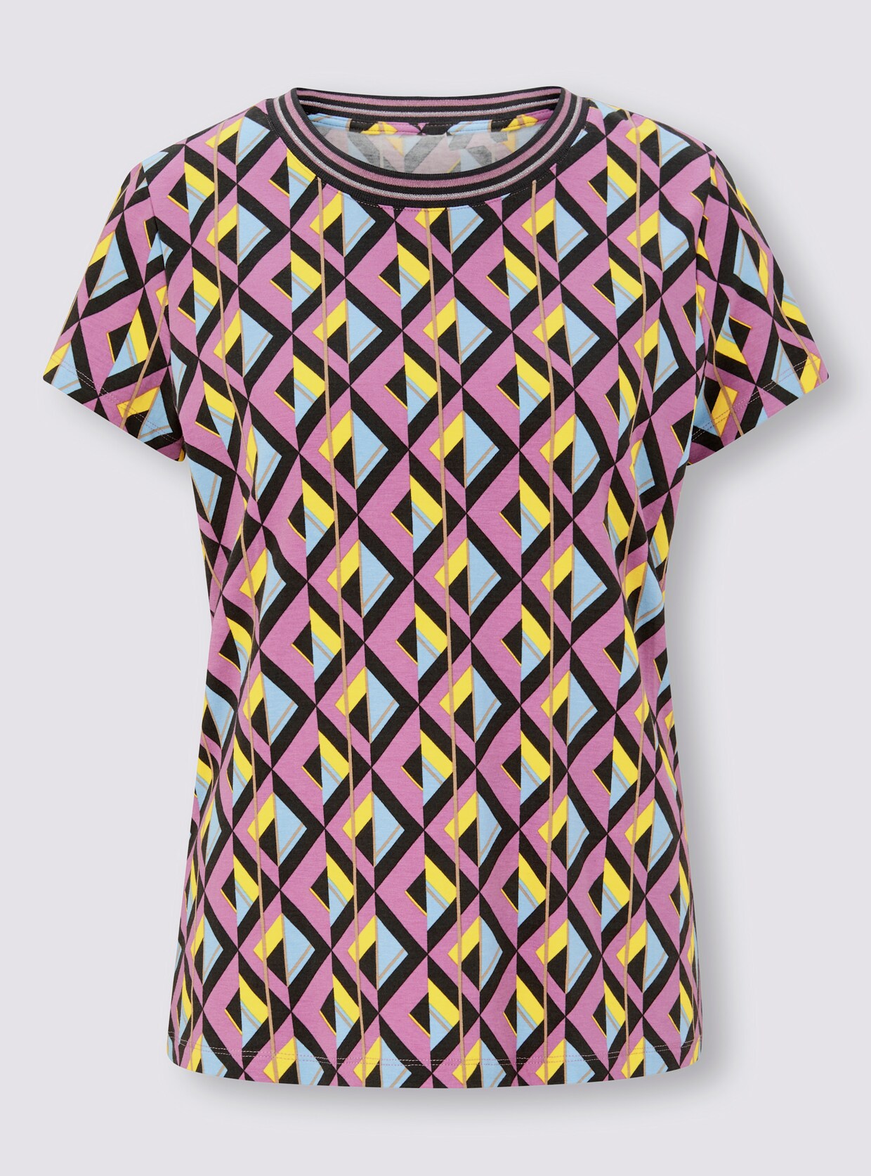heine Shirt - orchidee-eisblau-bedruckt