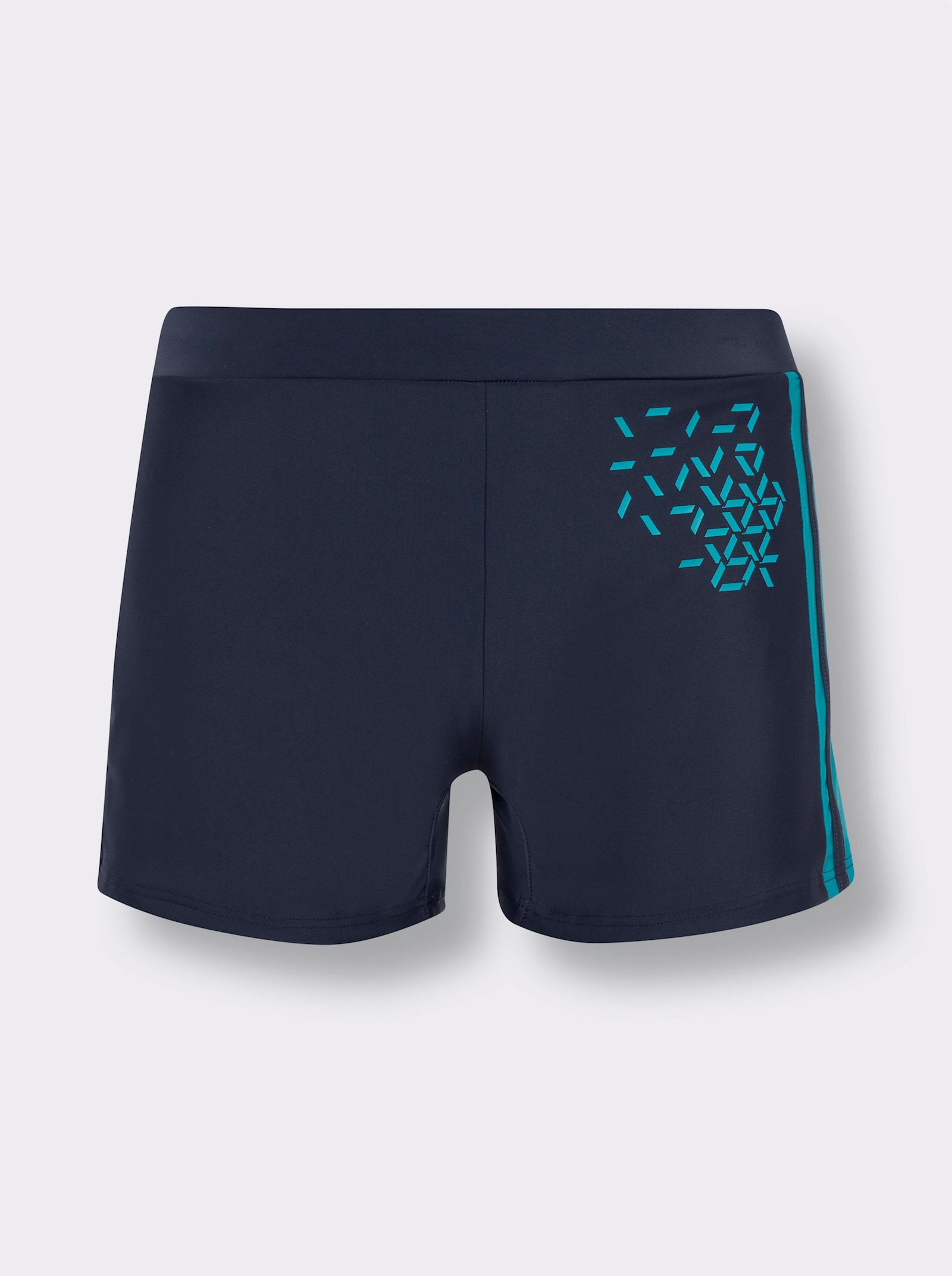 Plavky s nastavitelným páskem na zavázání uvnitř - námořnická modrá