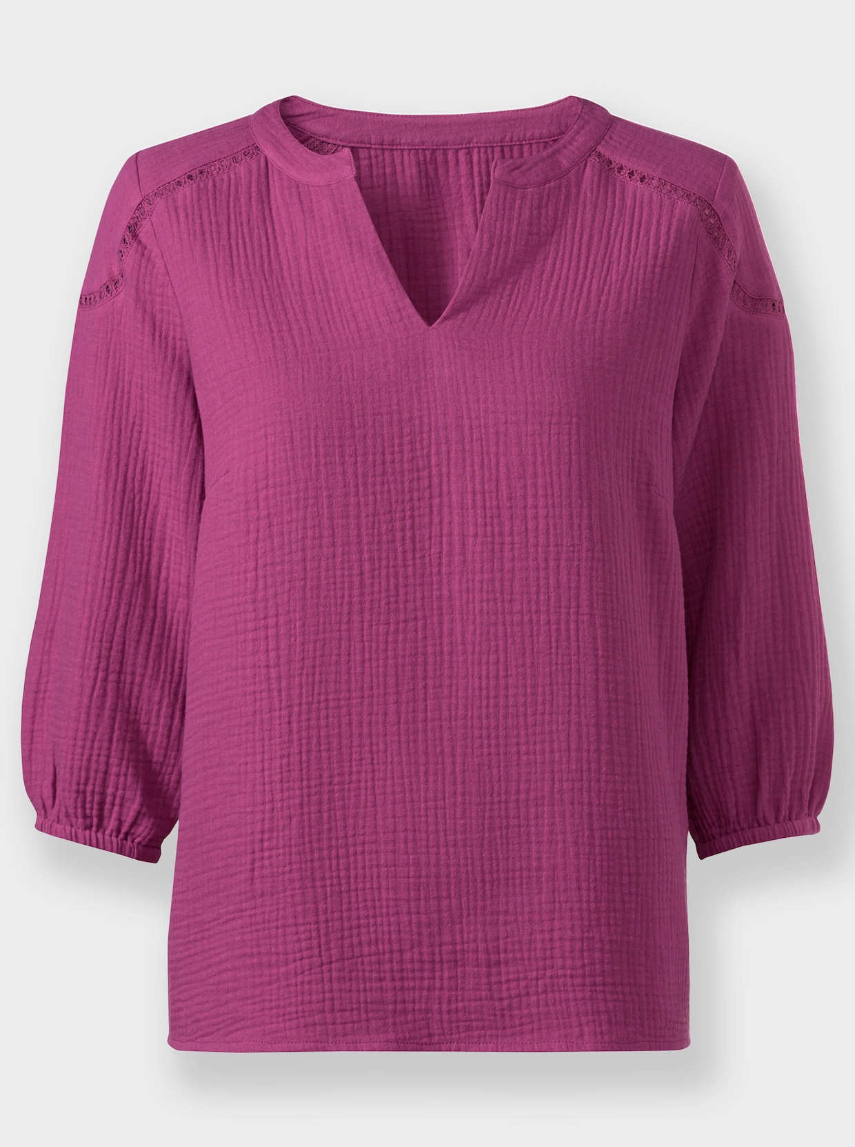 Katoenen blouse - heide