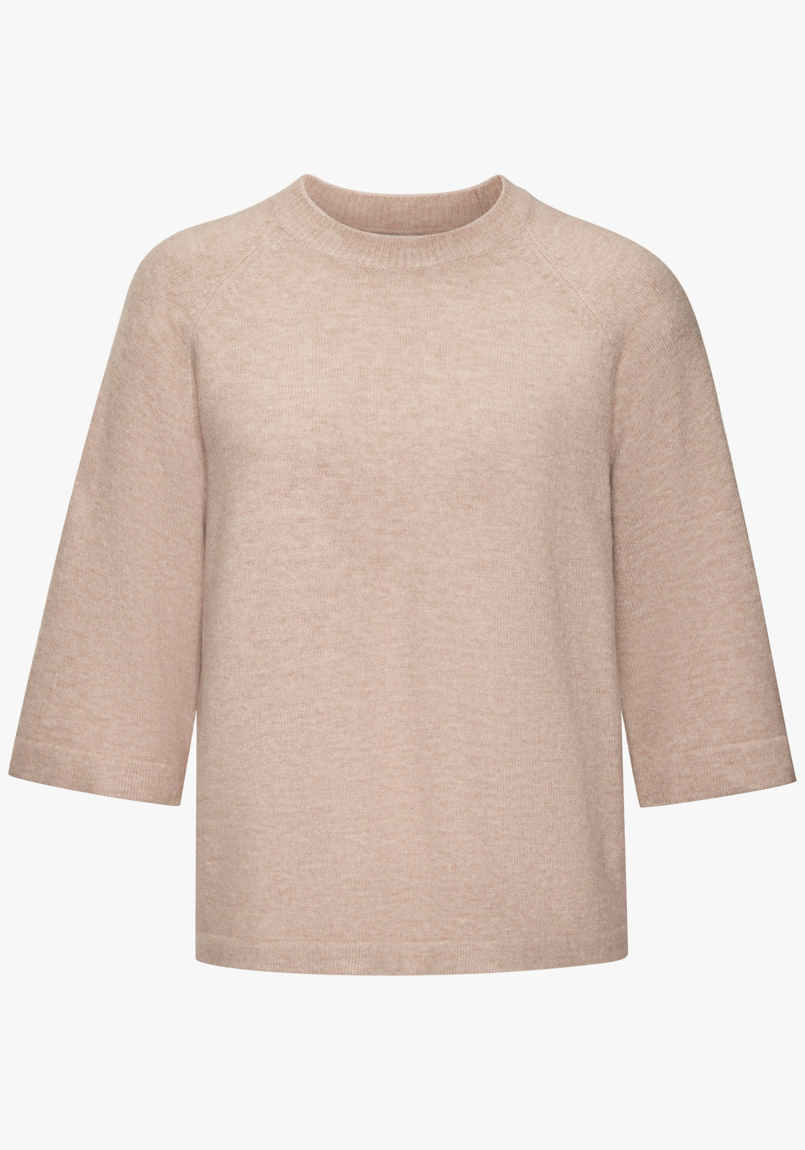 Vivance Kurzarmpullover - sand meliert