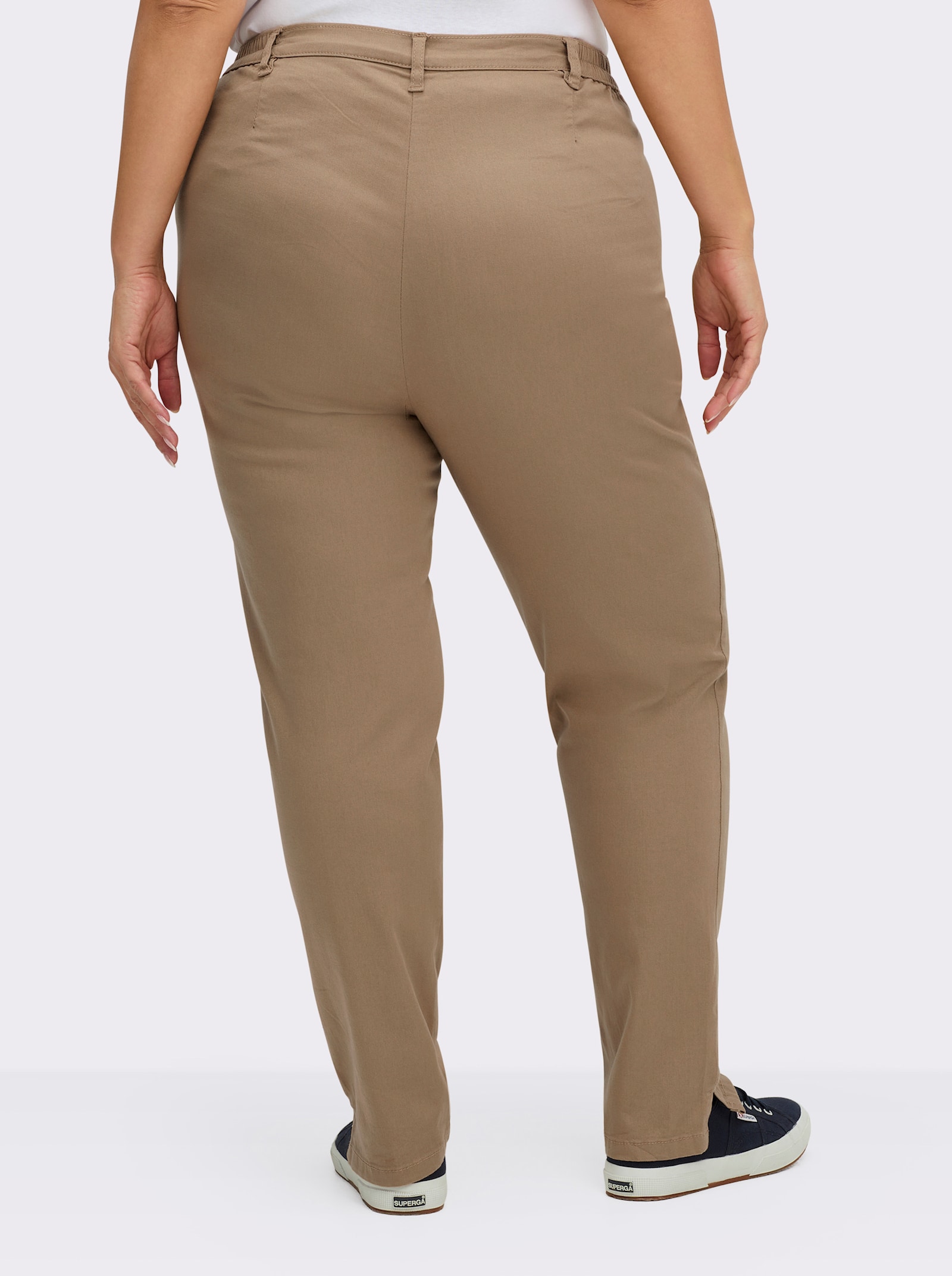 Jeans mit Stretch-Anteil - camel