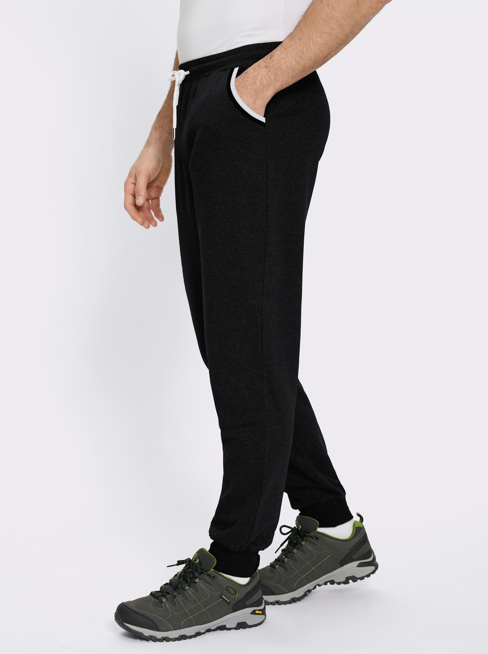 Catamaran Sports Freizeithose mit 1 Tasche hinten - schwarz-weiß