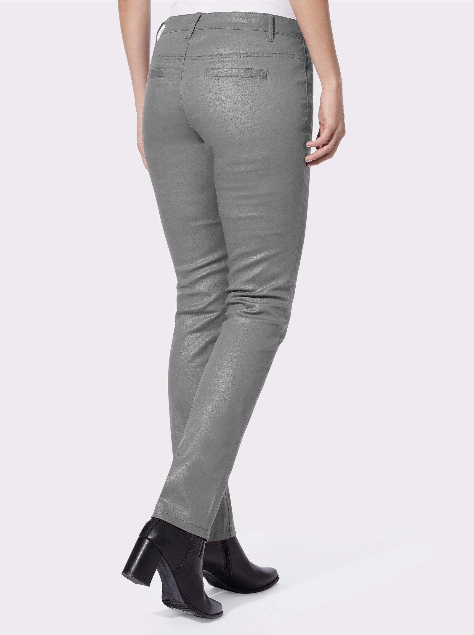 heine Röhrenhose in Stretch-Qualität - grau