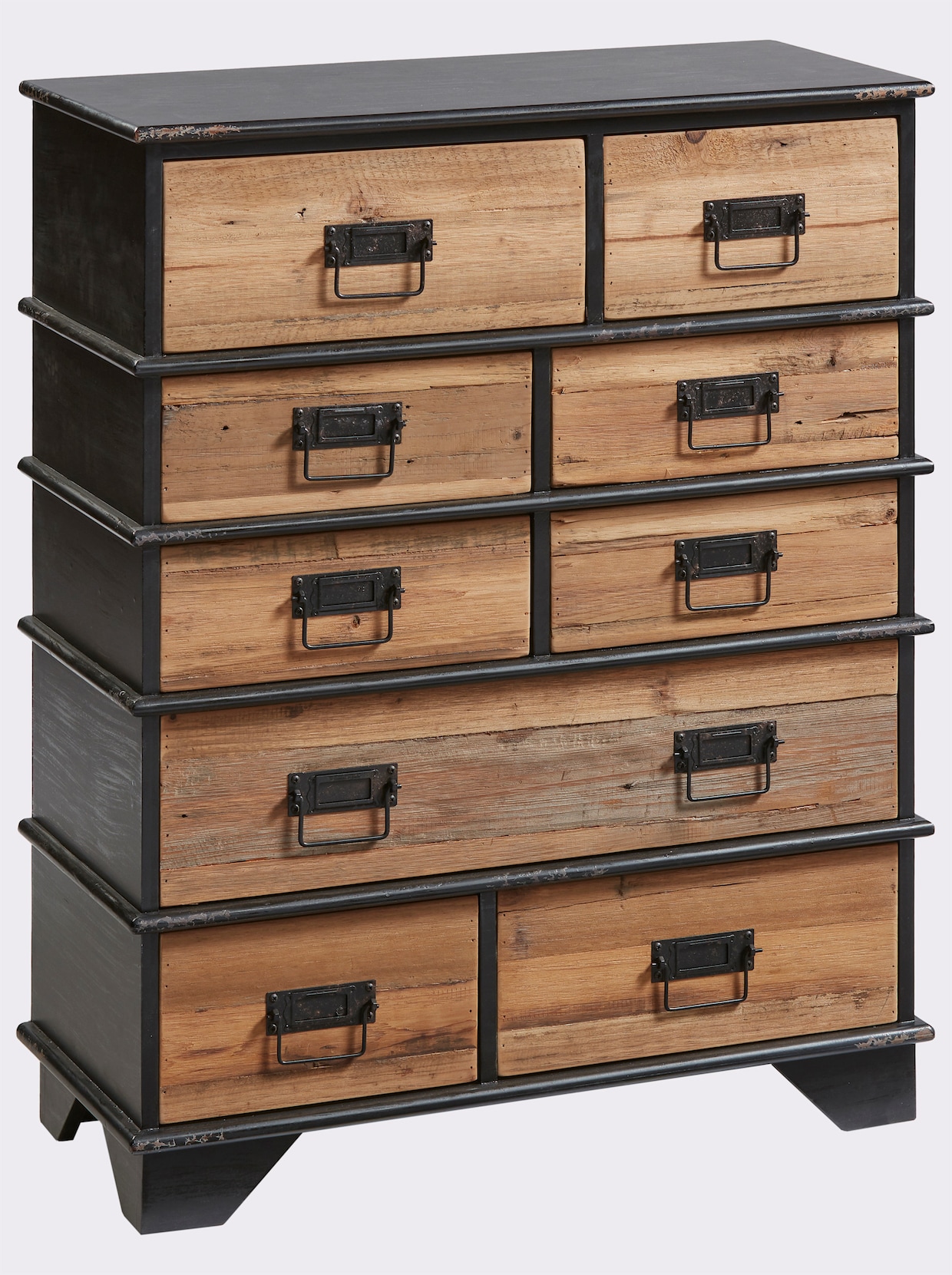 heine home Commode - zwart/naturel