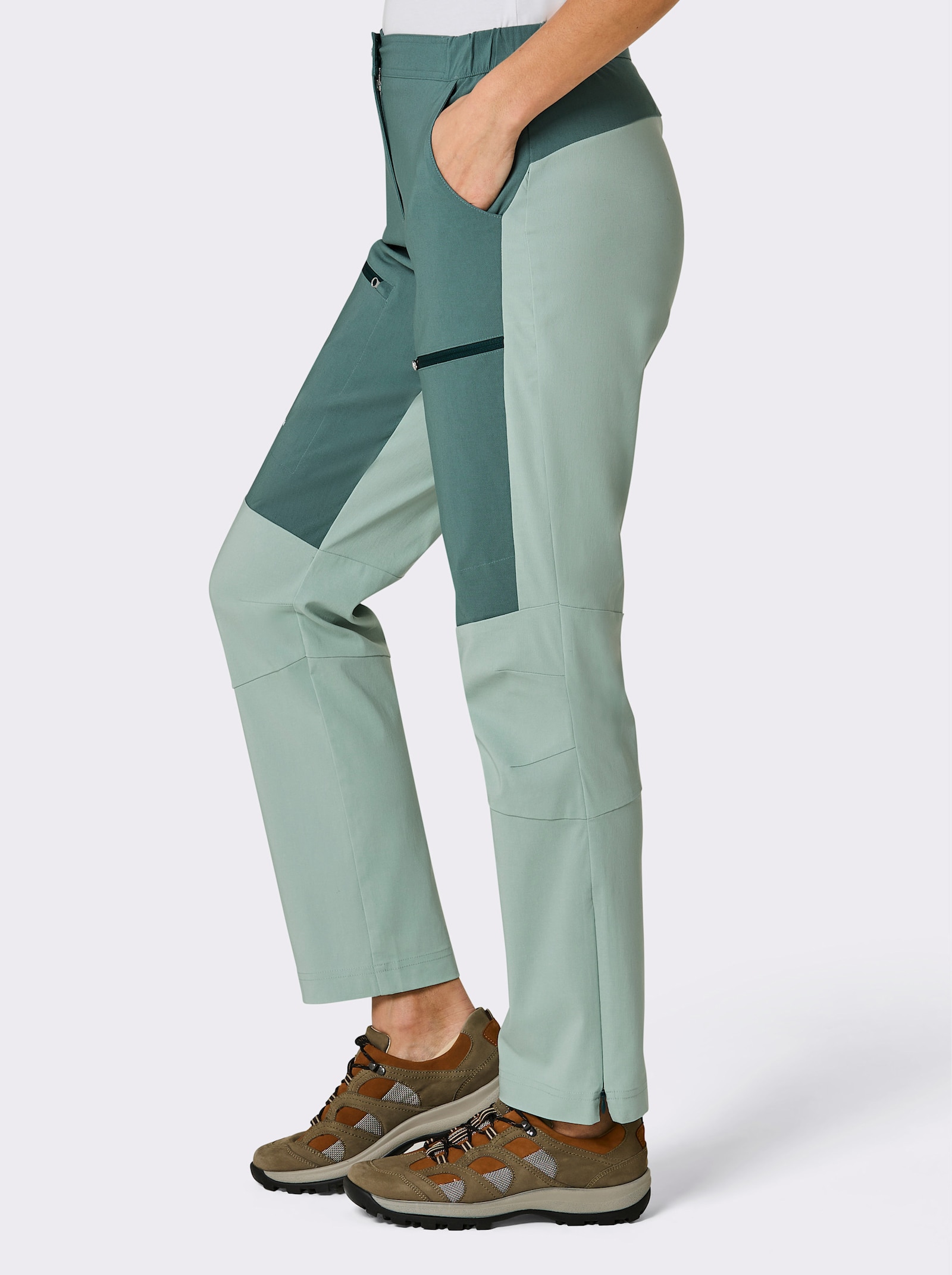 Catamaran Sports Outdoorhose mit Reißverschluss am Saum - jade