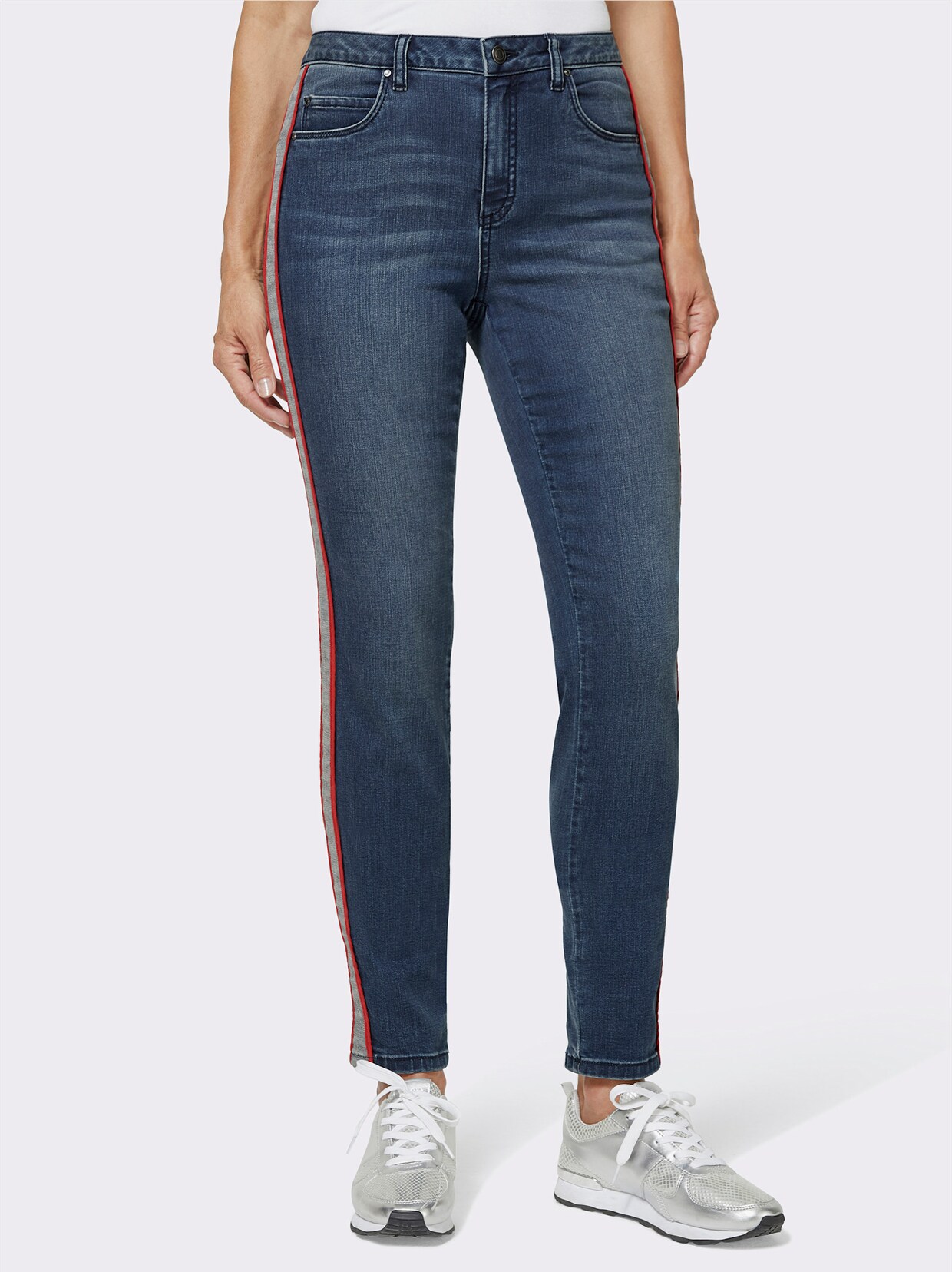 5-Pocket-Jeans - blue-used