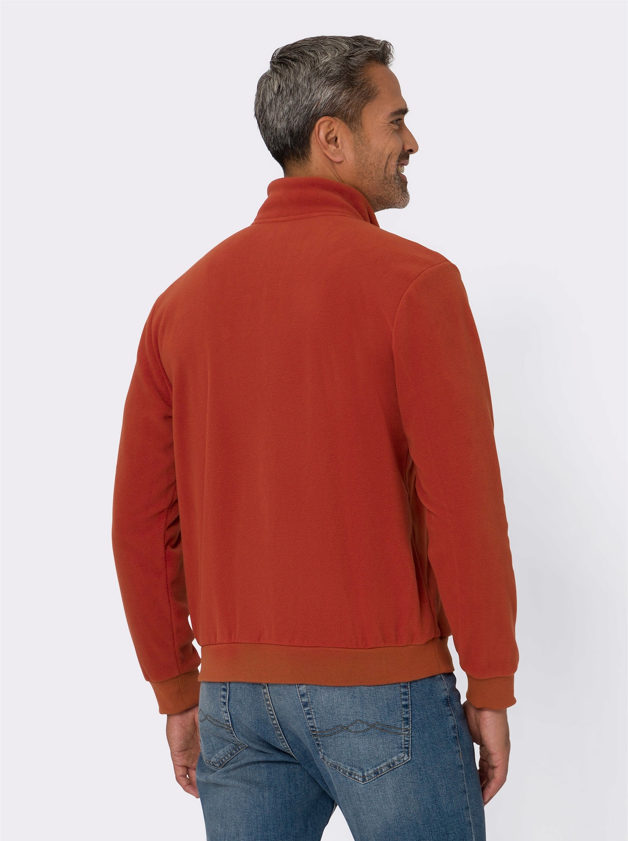 Fleece-Shirt - rostrot